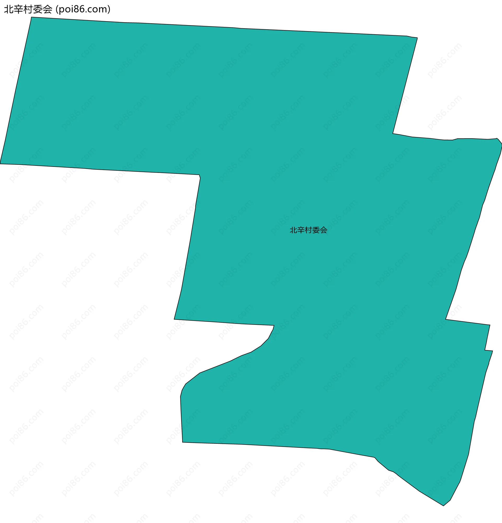 北辛村委会边界地图