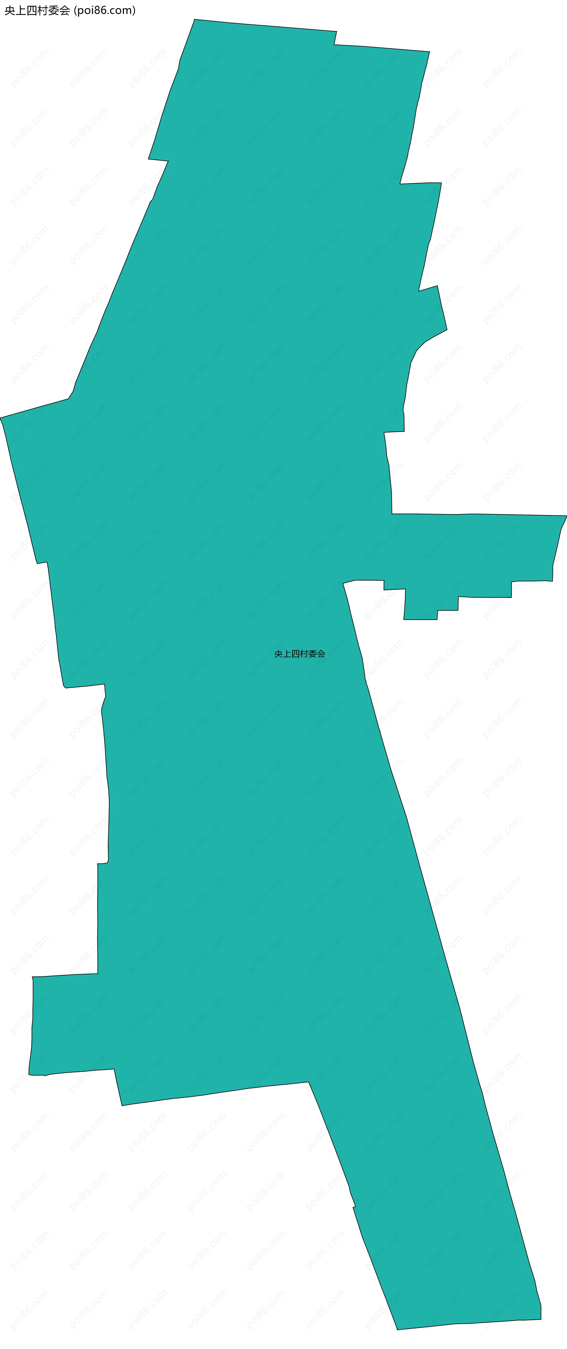 央上四村委会边界地图