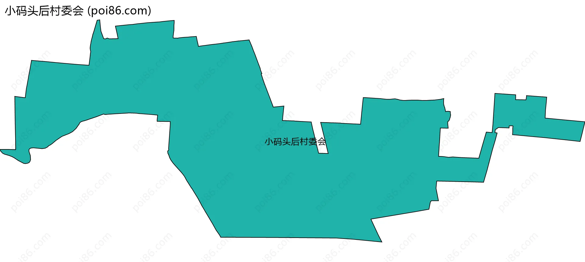 小码头后村委会边界地图