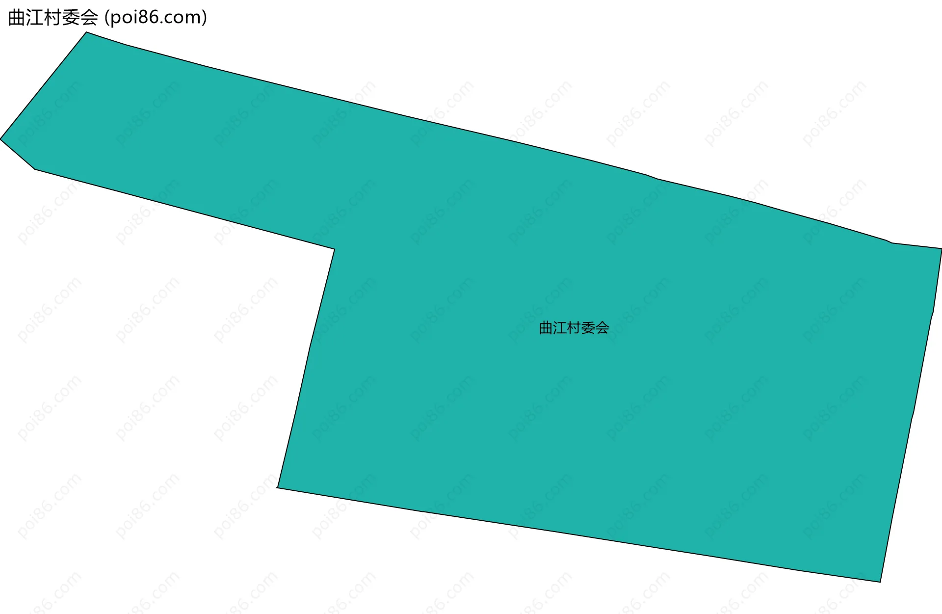 曲江村委会边界地图