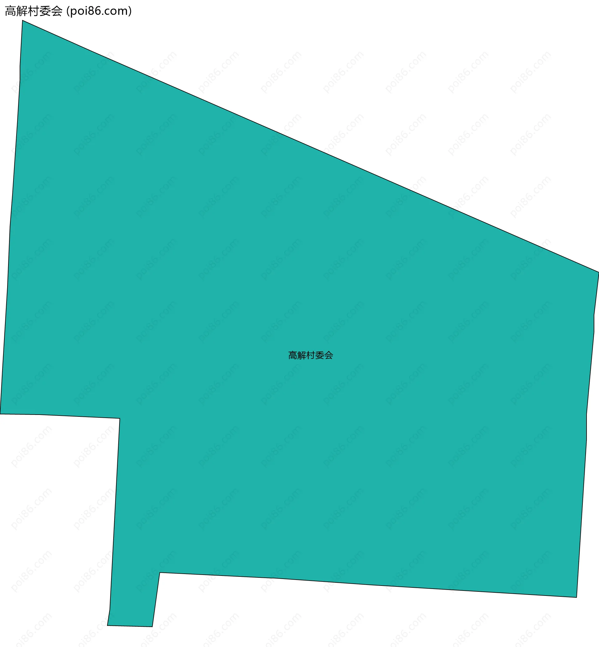 高解村委会边界地图