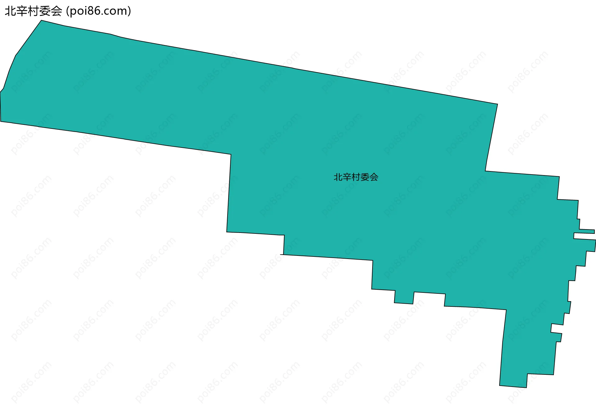 北辛村委会边界地图