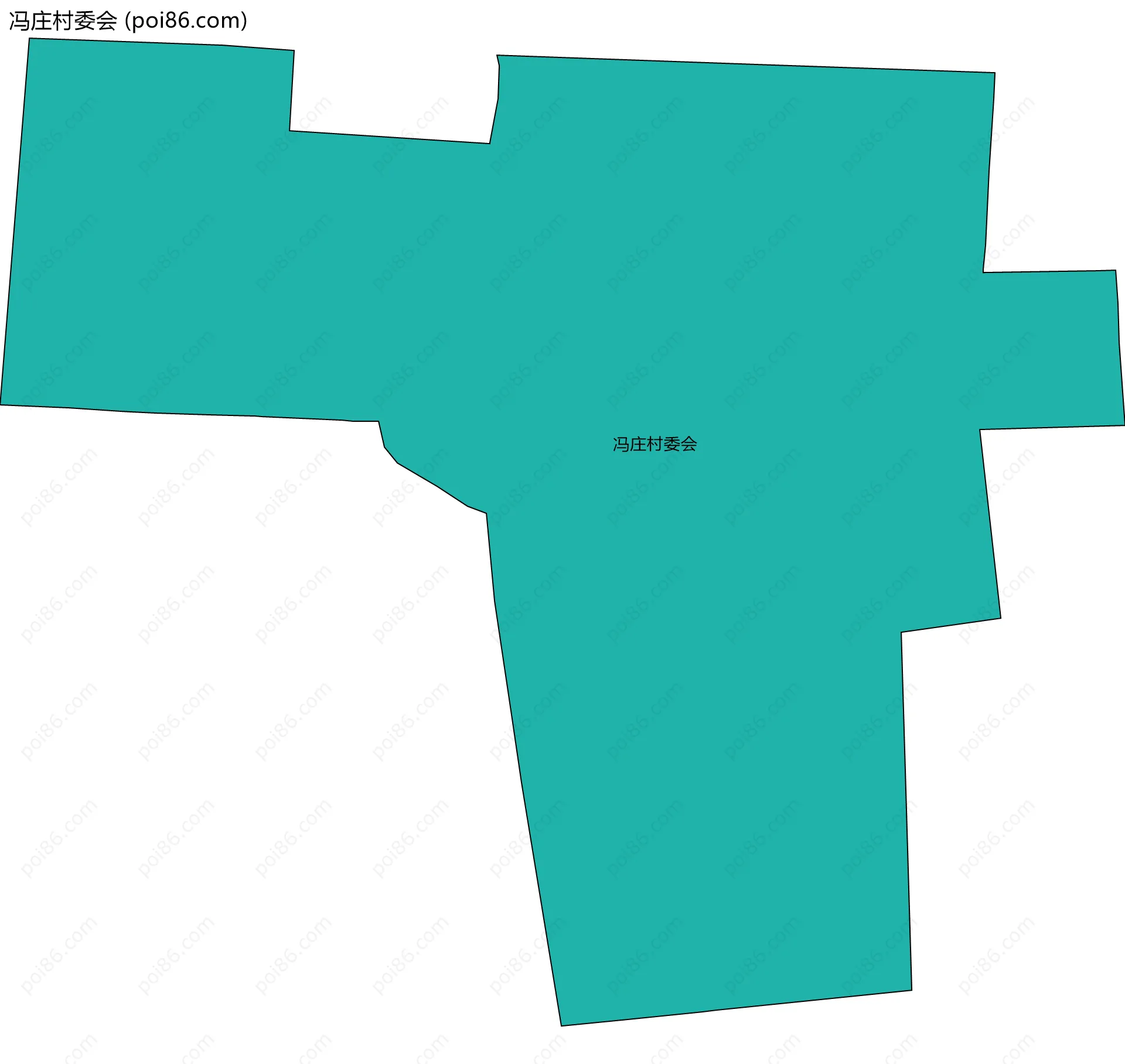 冯庄村委会边界地图