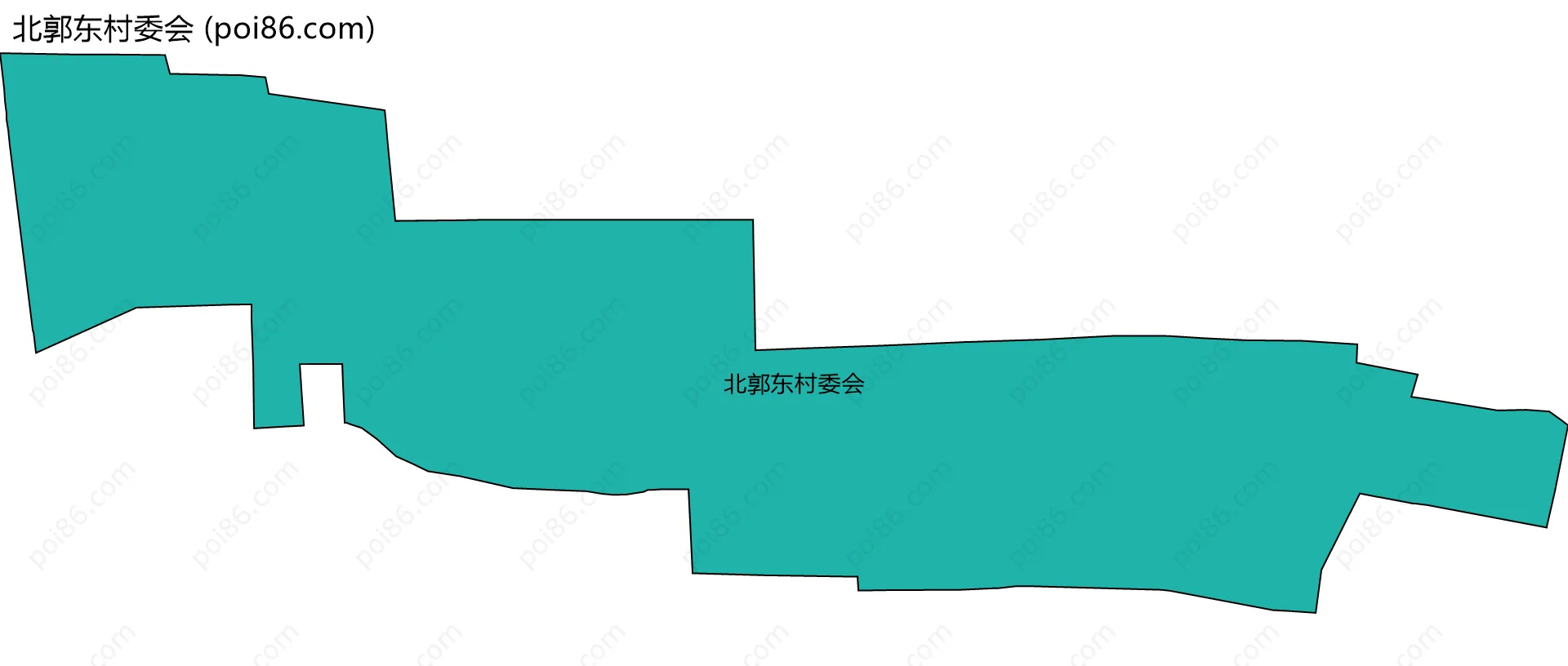 北郭东村委会边界地图