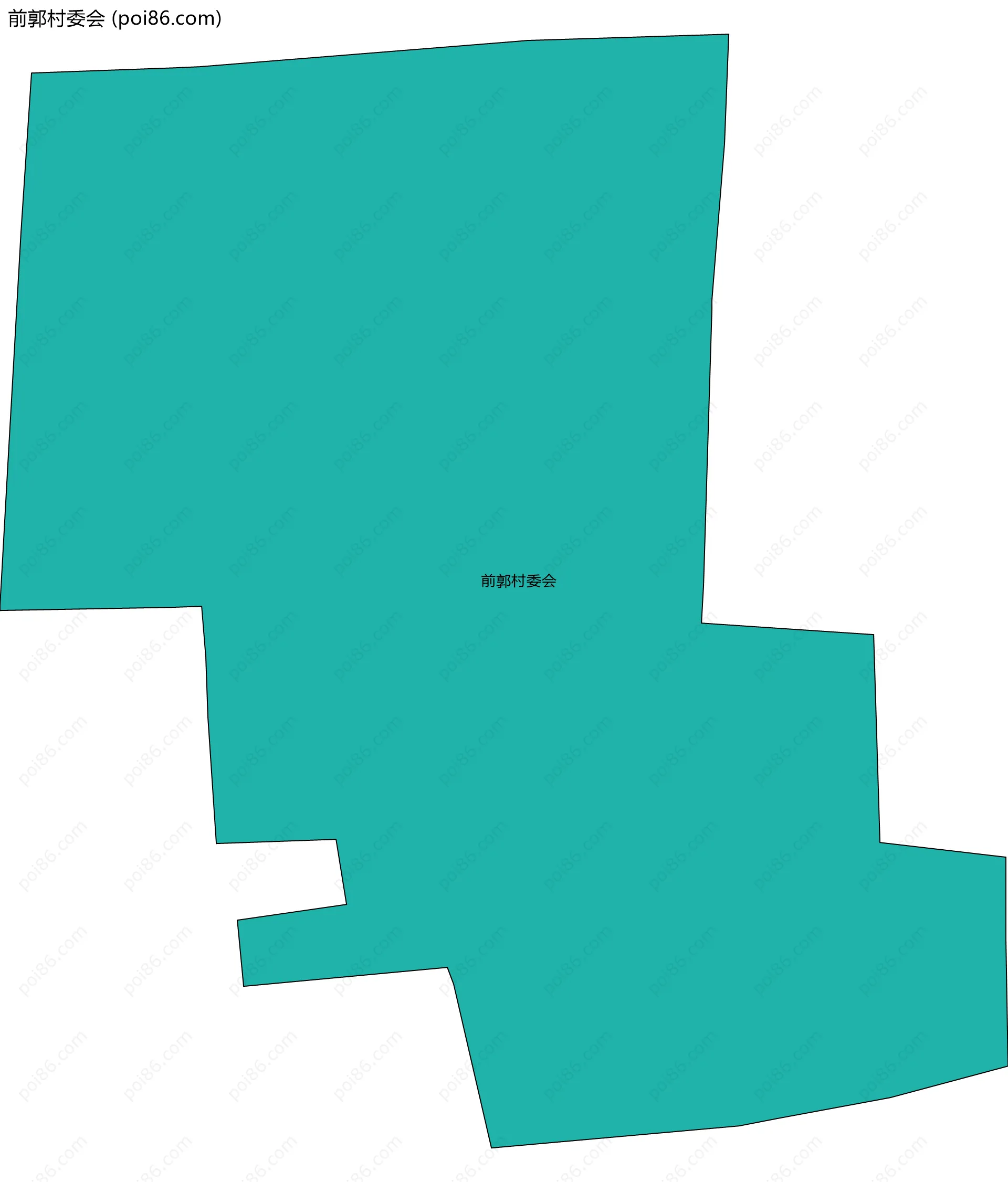 前郭村委会边界地图