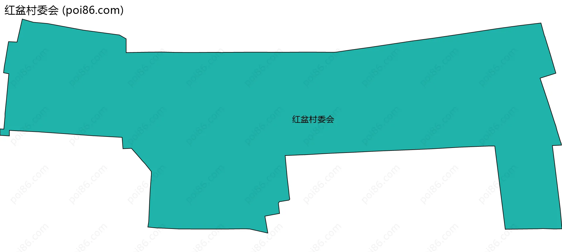 红盆村委会边界地图