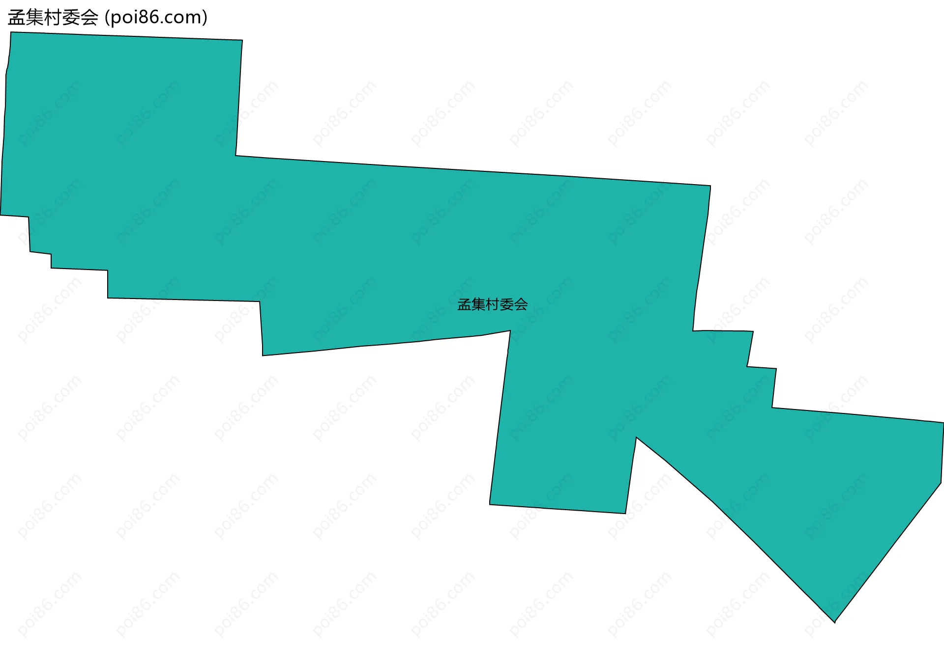 孟集村委会边界地图