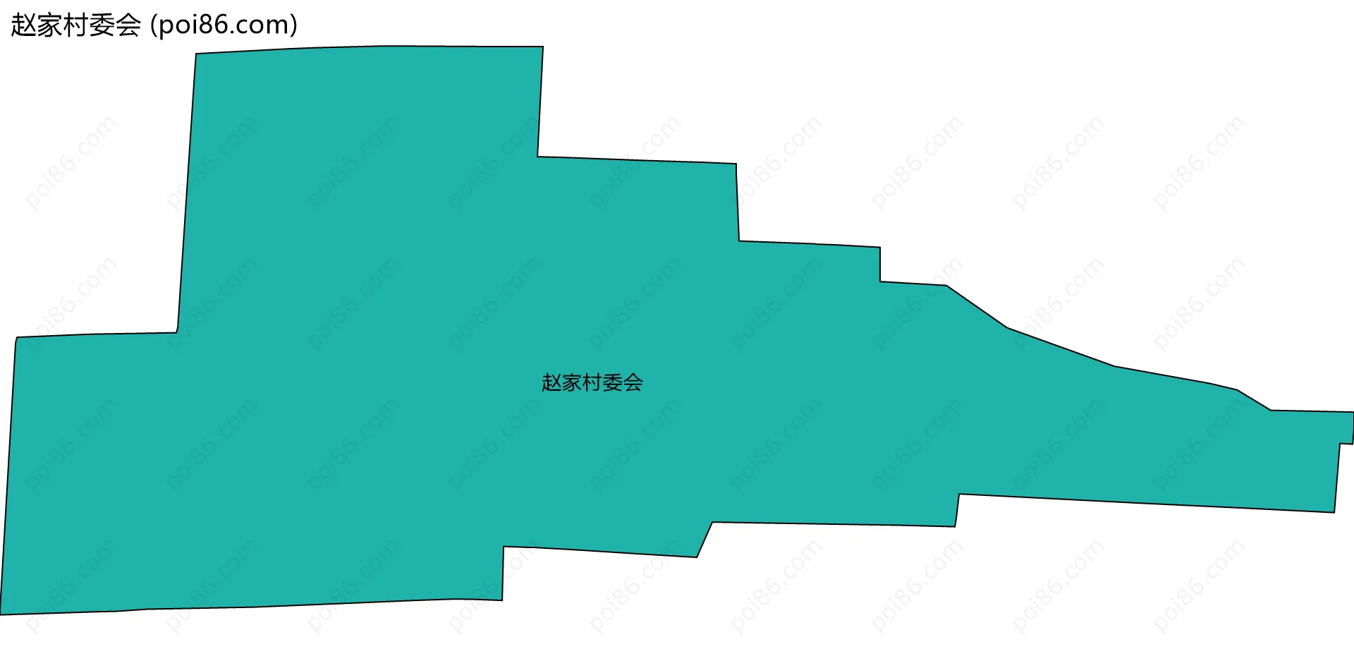 赵家村委会边界地图