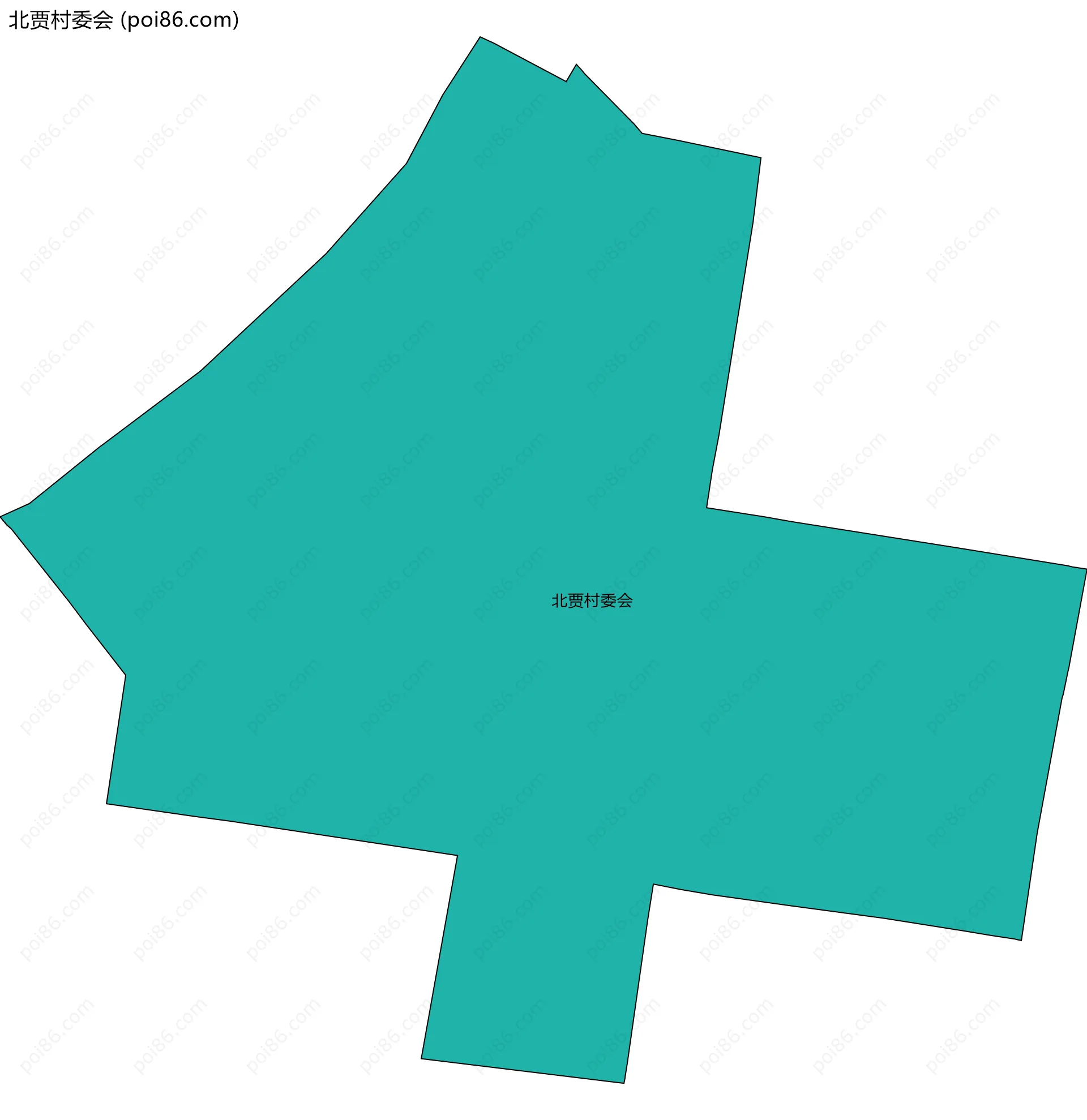 北贾村委会边界地图