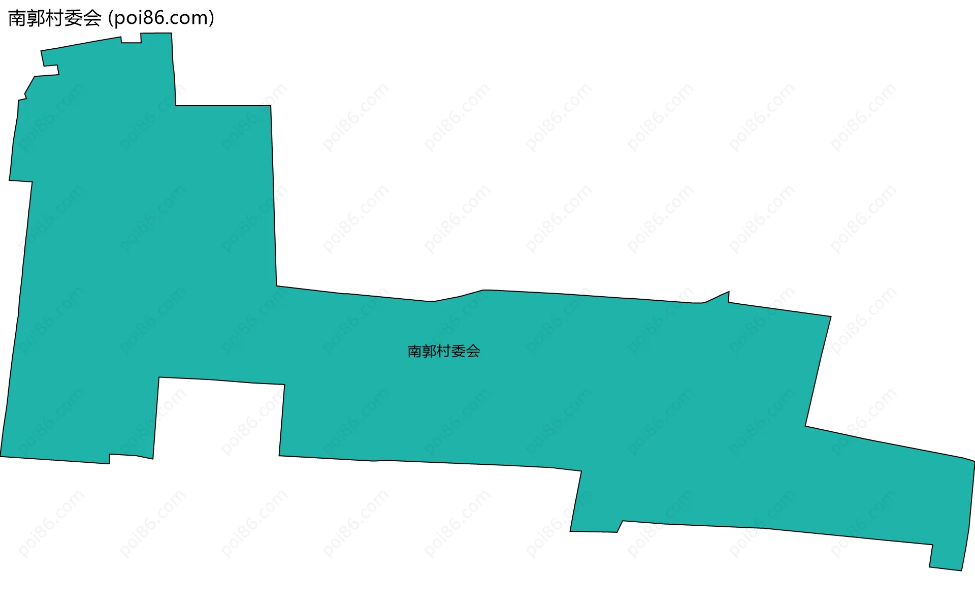 南郭村委会边界地图