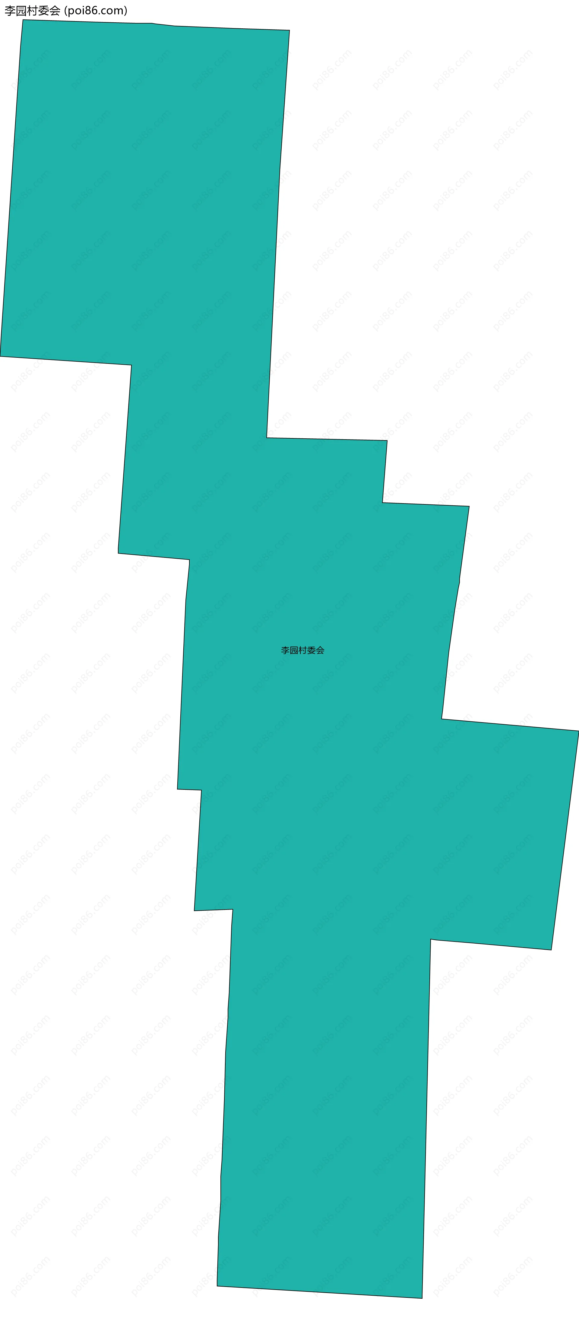 李园村委会边界地图