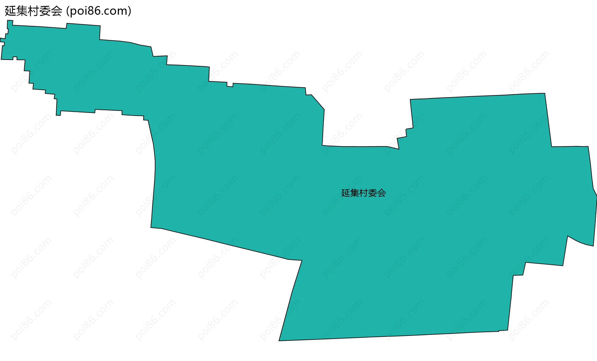 延集村委会边界地图