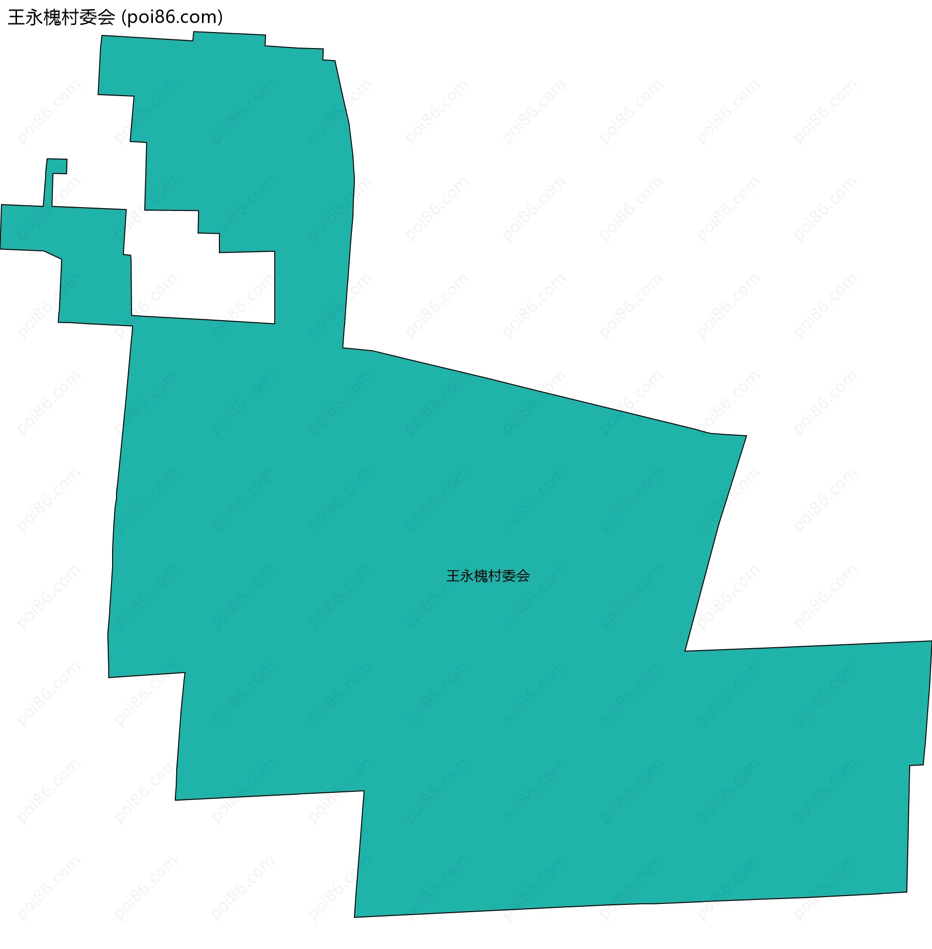 王永槐村委会边界地图