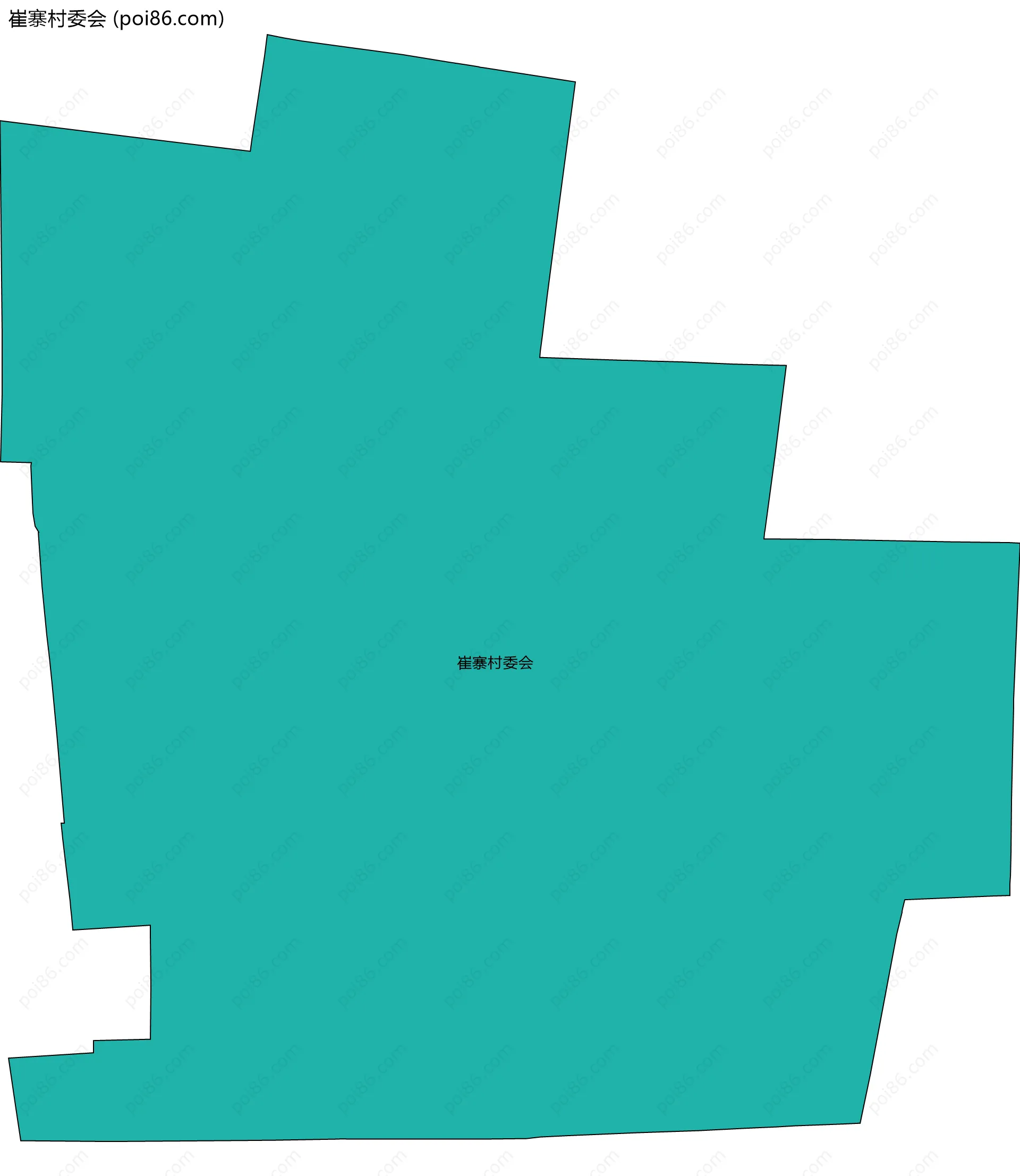 崔寨村委会边界地图