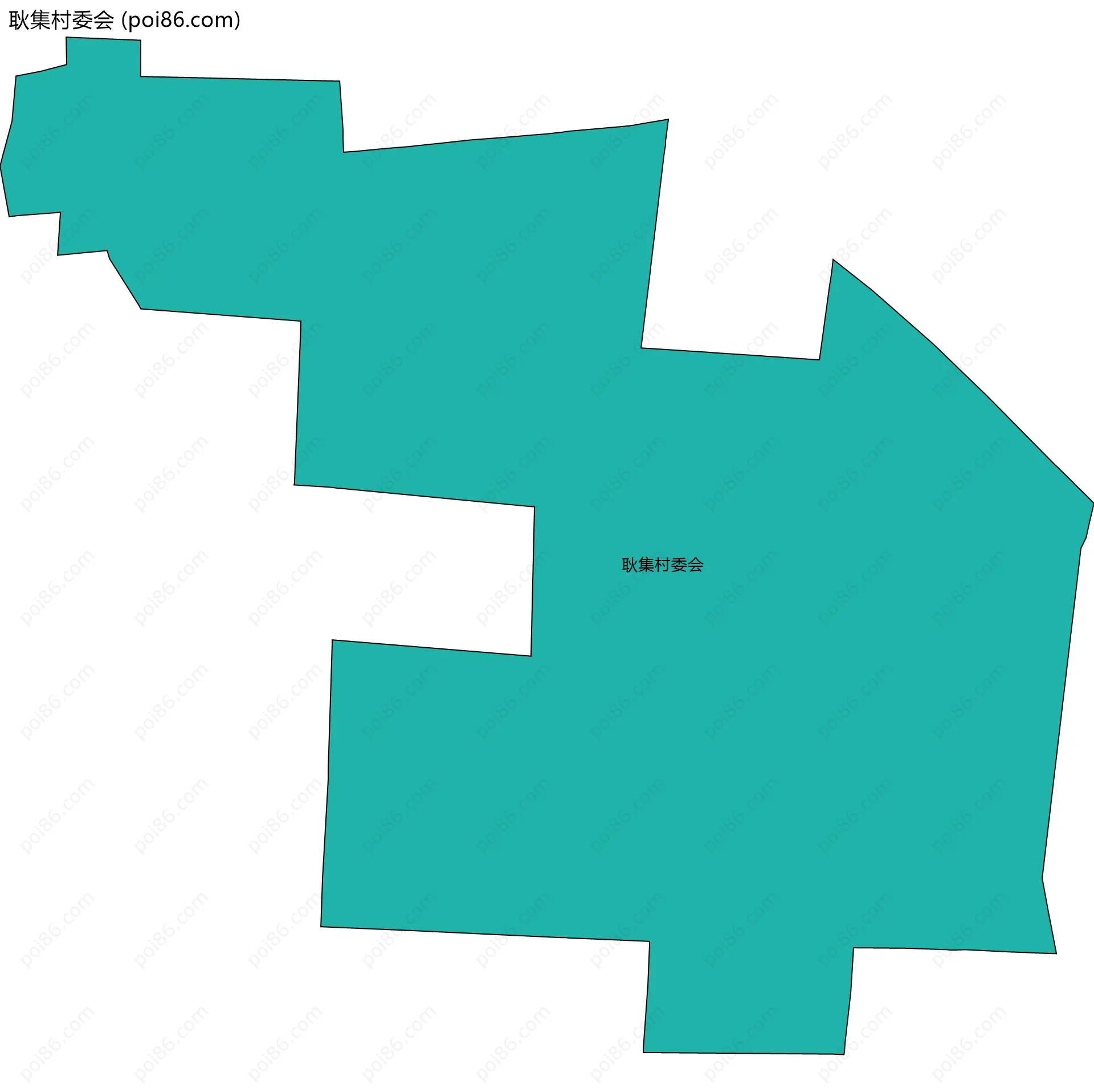 耿集村委会边界地图