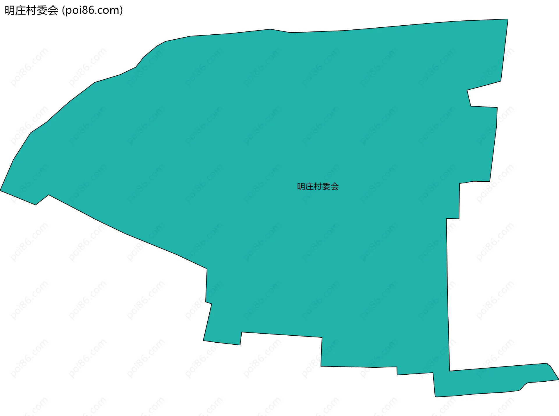 明庄村委会边界地图
