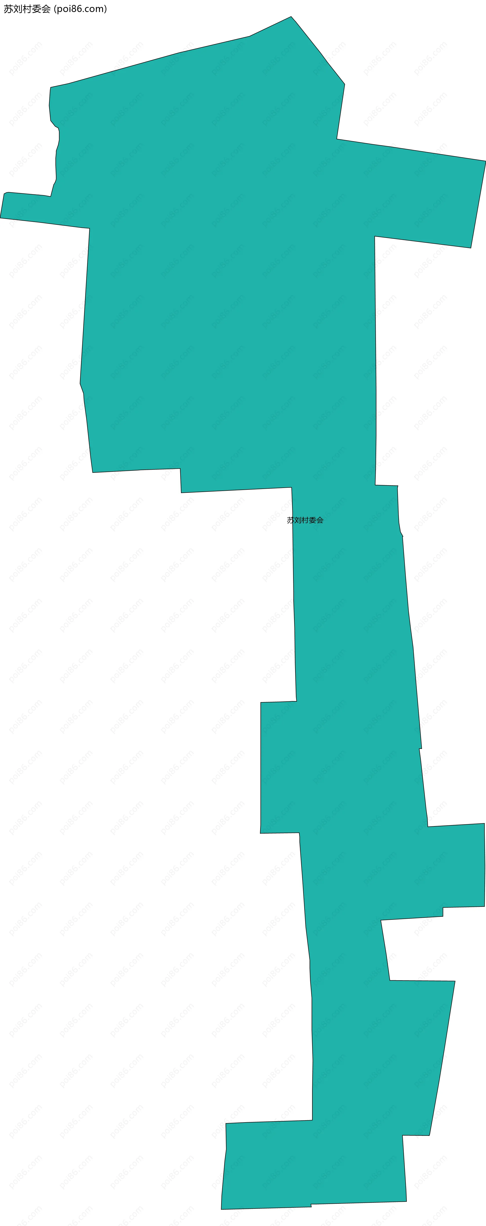 苏刘村委会边界地图