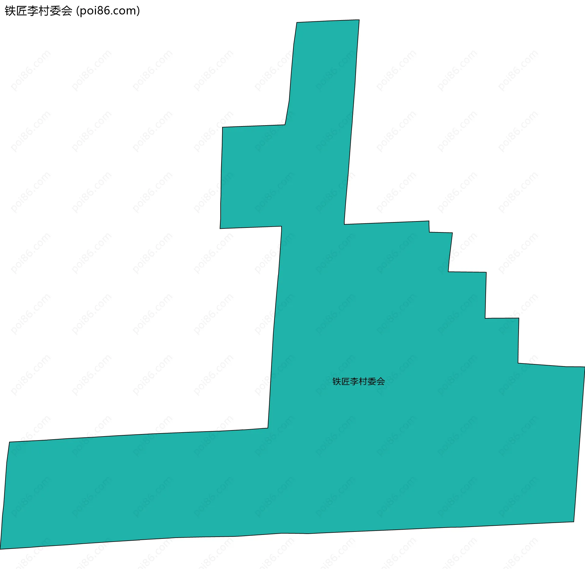 铁匠李村委会边界地图