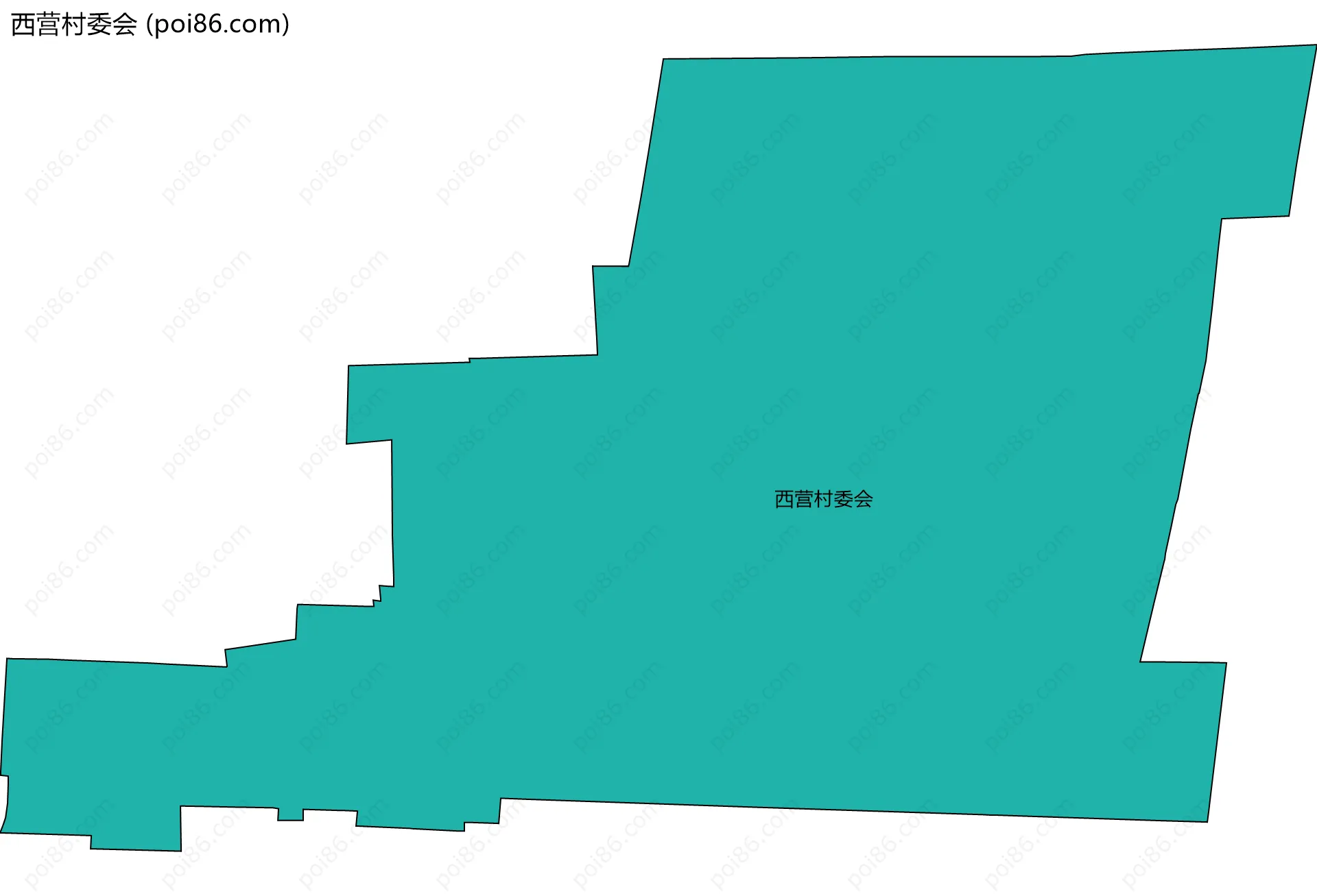 西营村委会边界地图