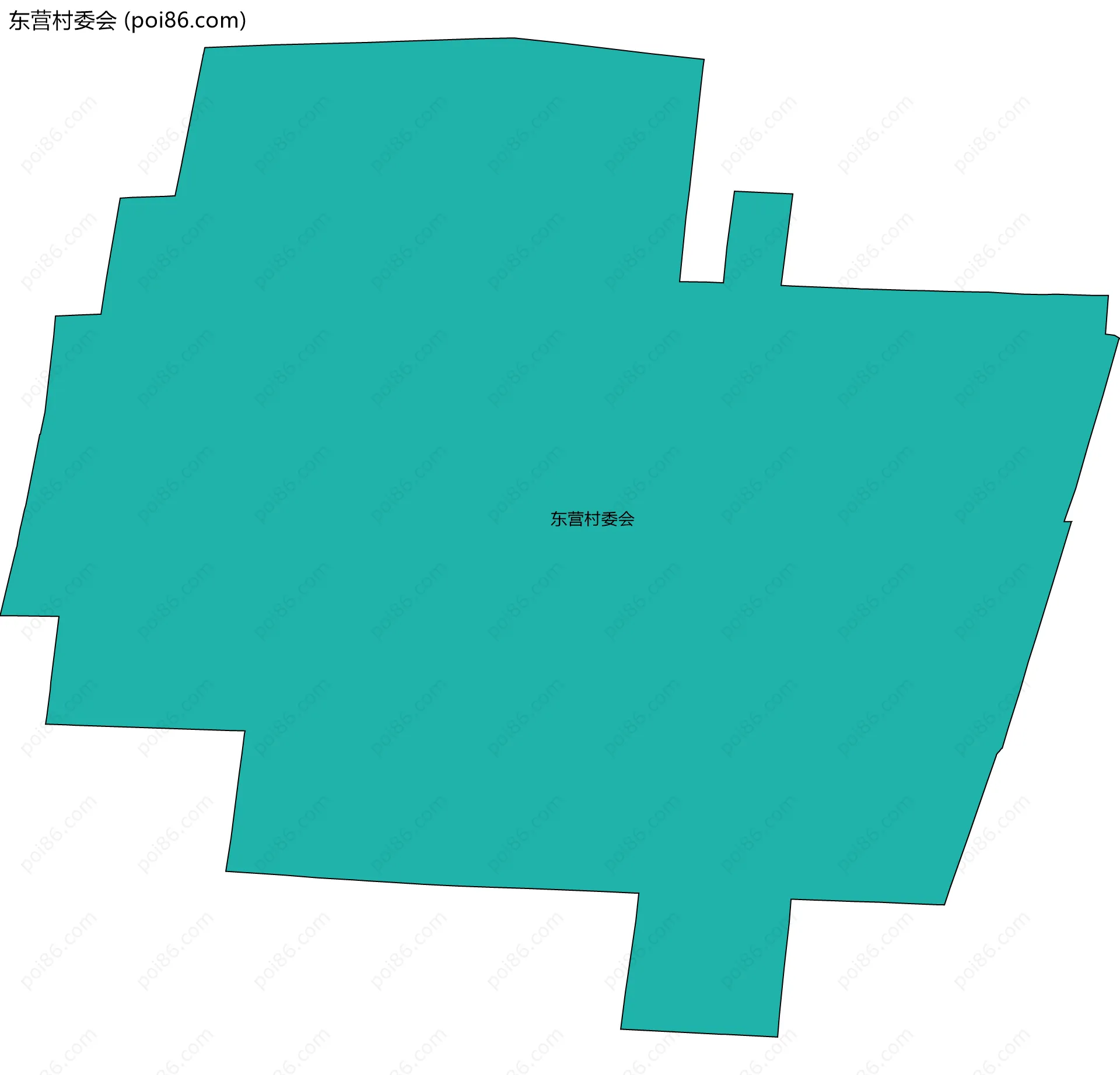 东营村委会边界地图
