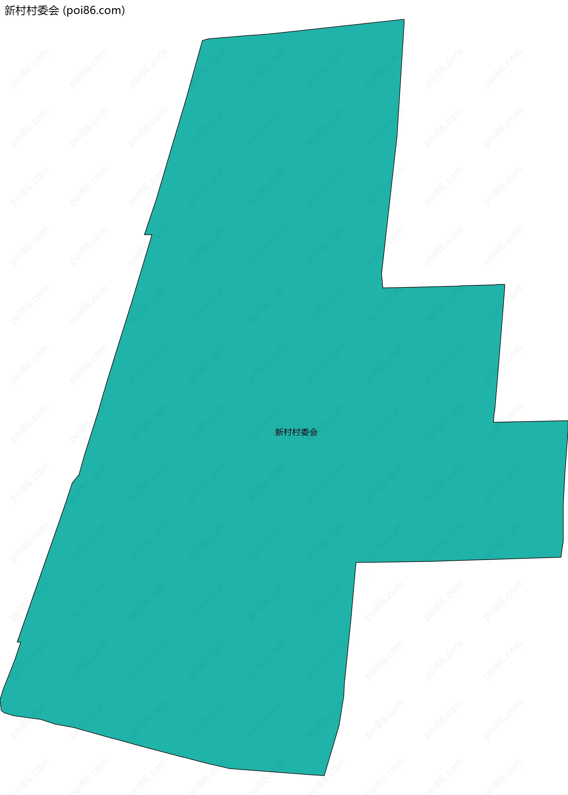 新村村委会边界地图