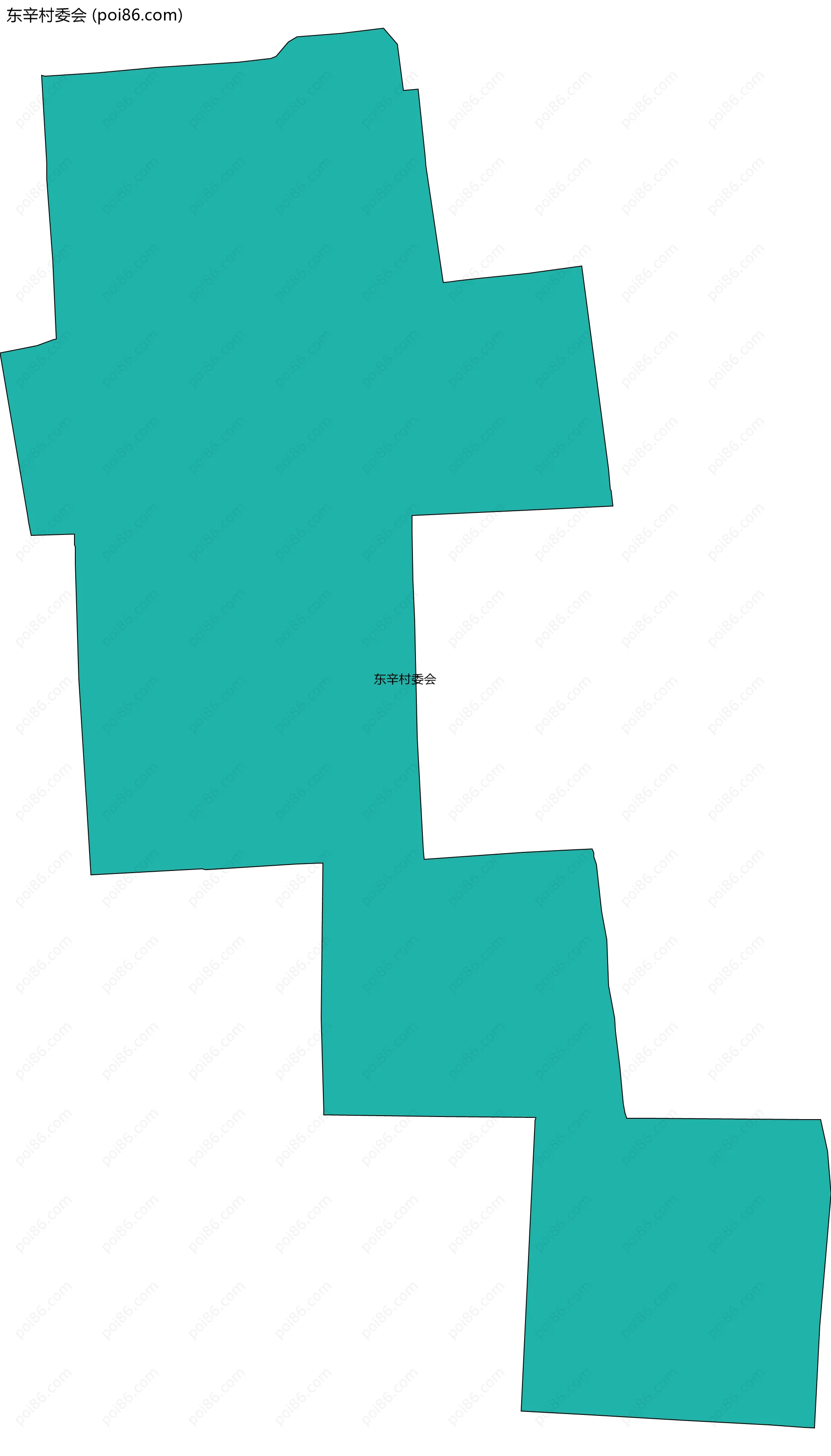 东辛村委会边界地图