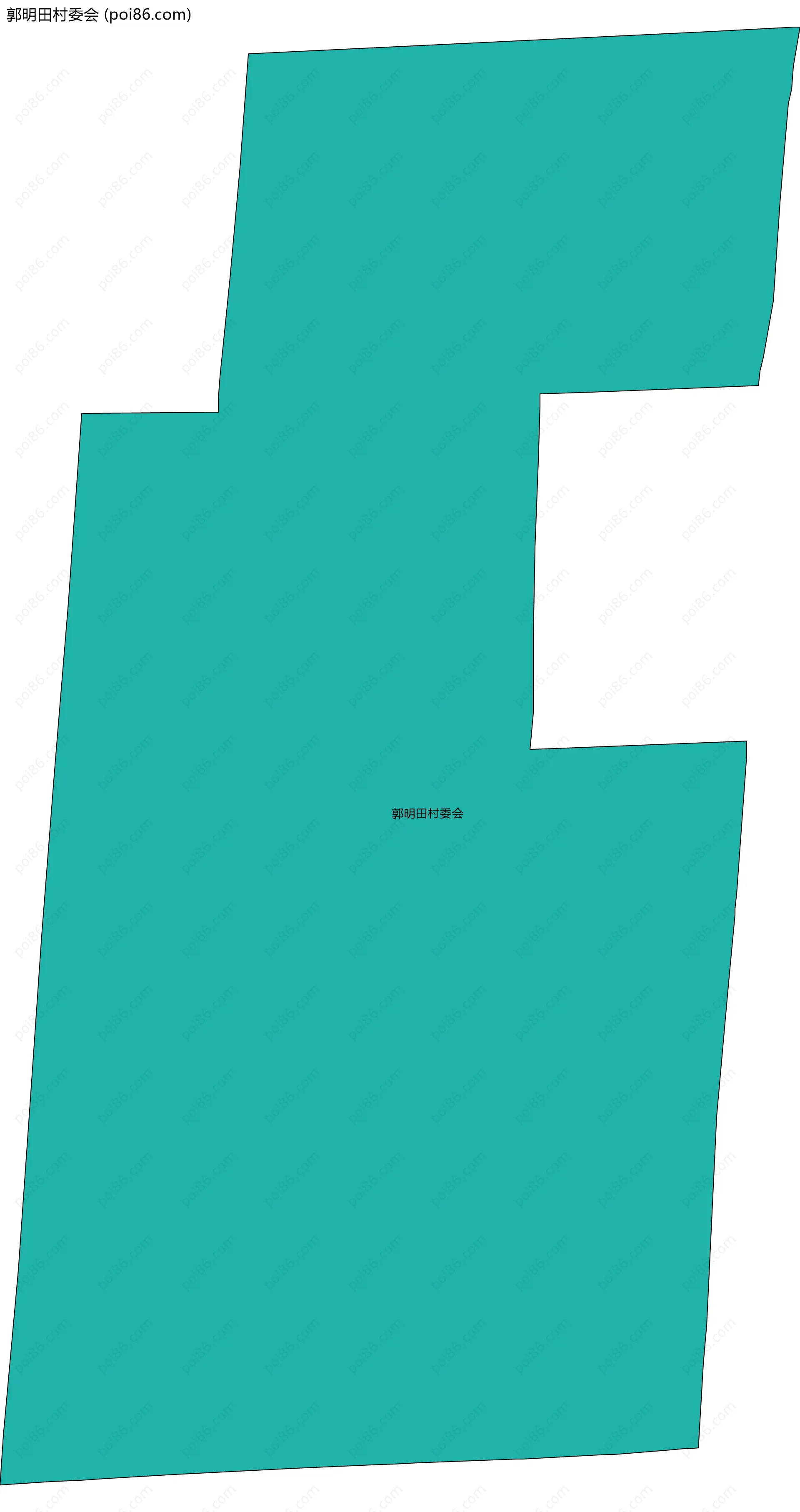 郭明田村委会边界地图