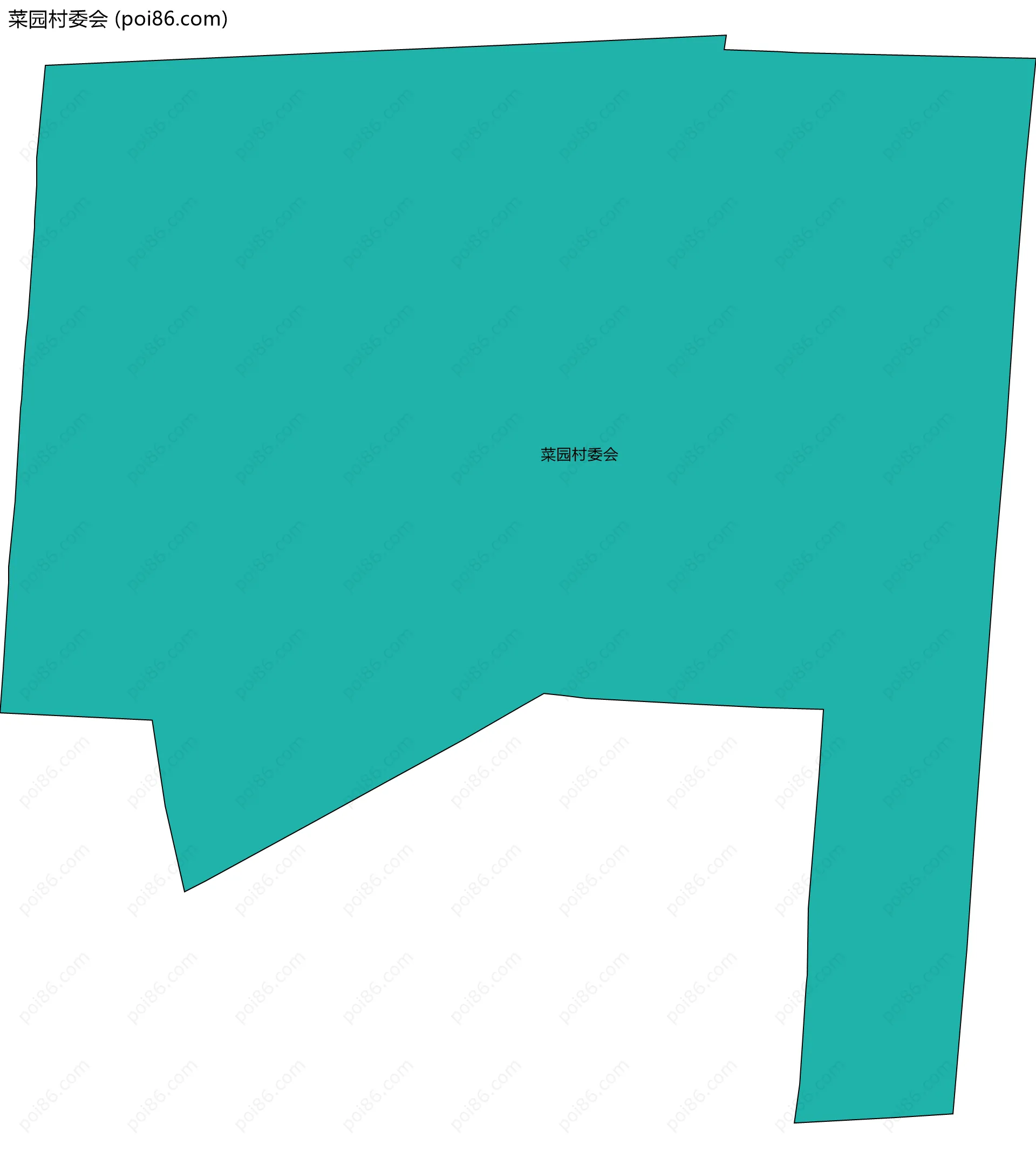 菜园村委会边界地图