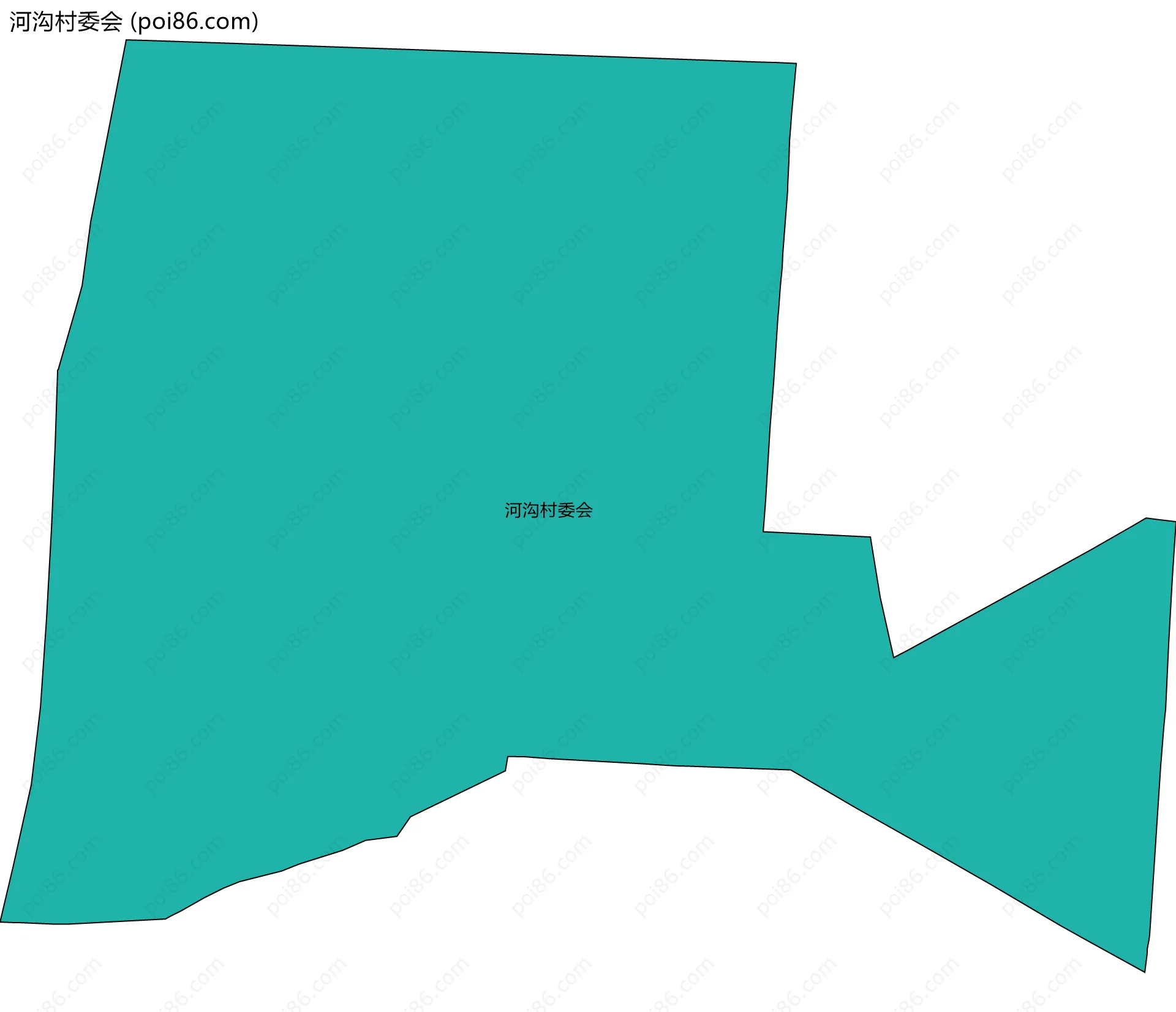 河沟村委会边界地图
