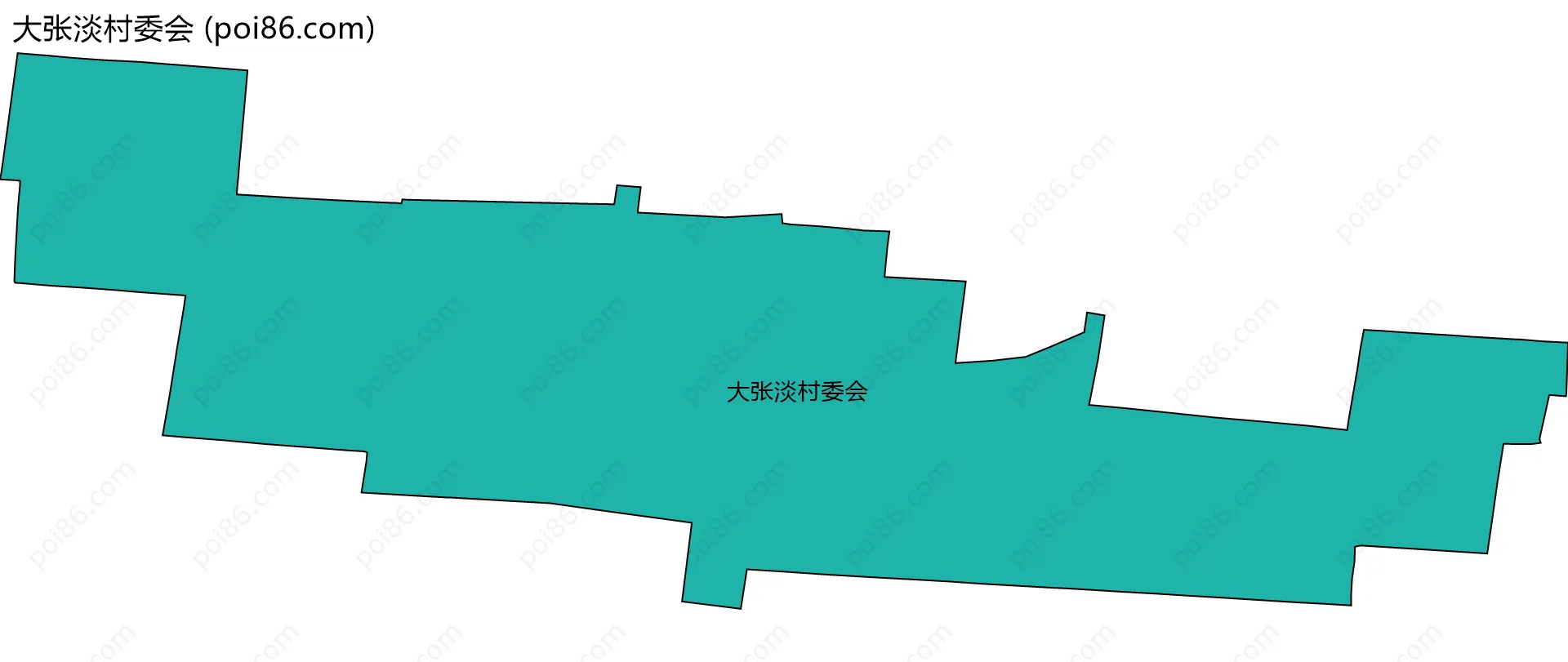 大张淡村委会边界地图
