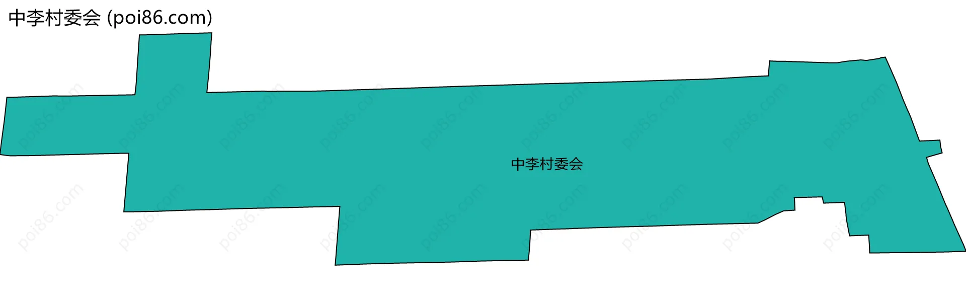 中李村委会边界地图