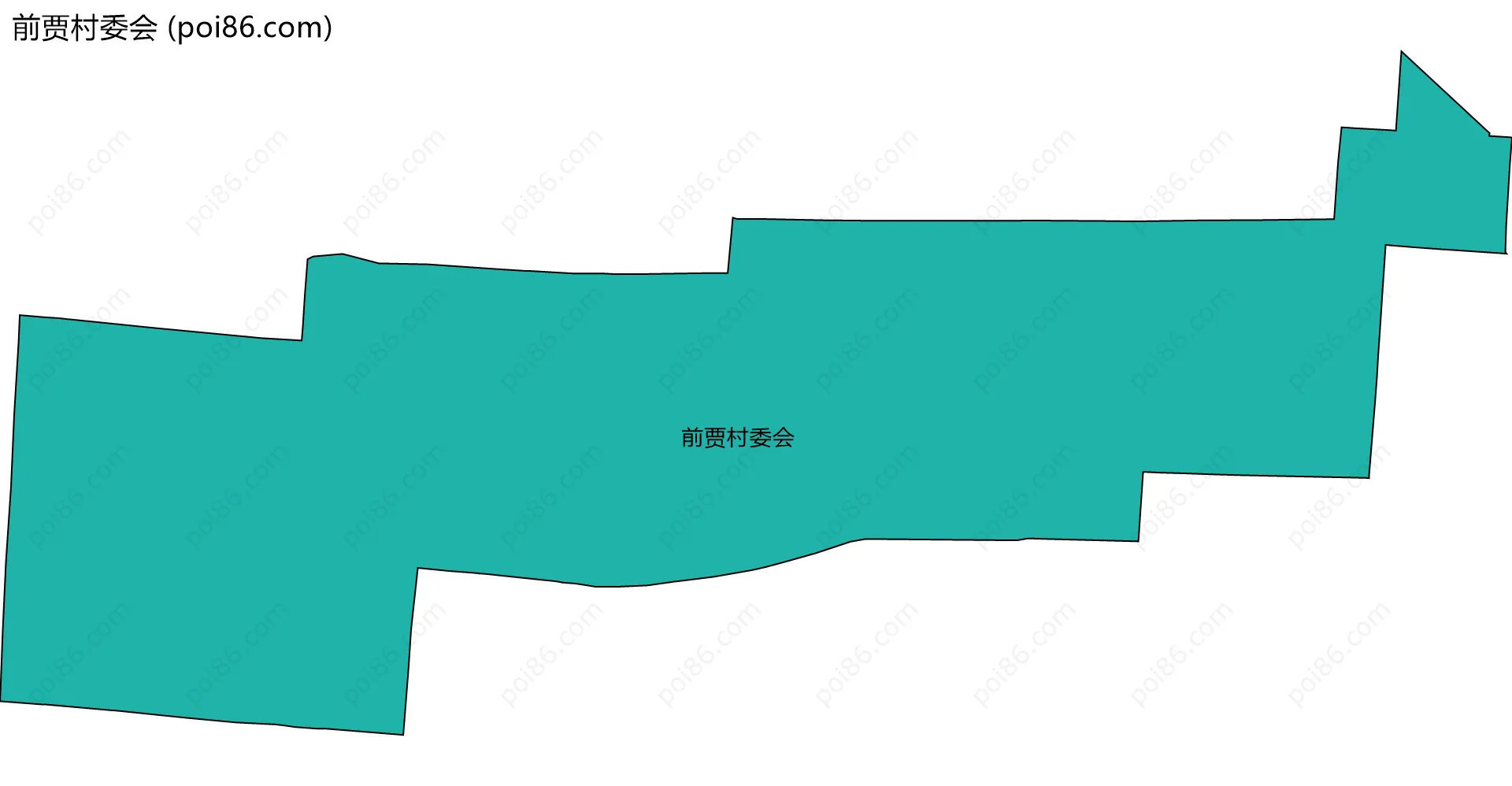 前贾村委会边界地图