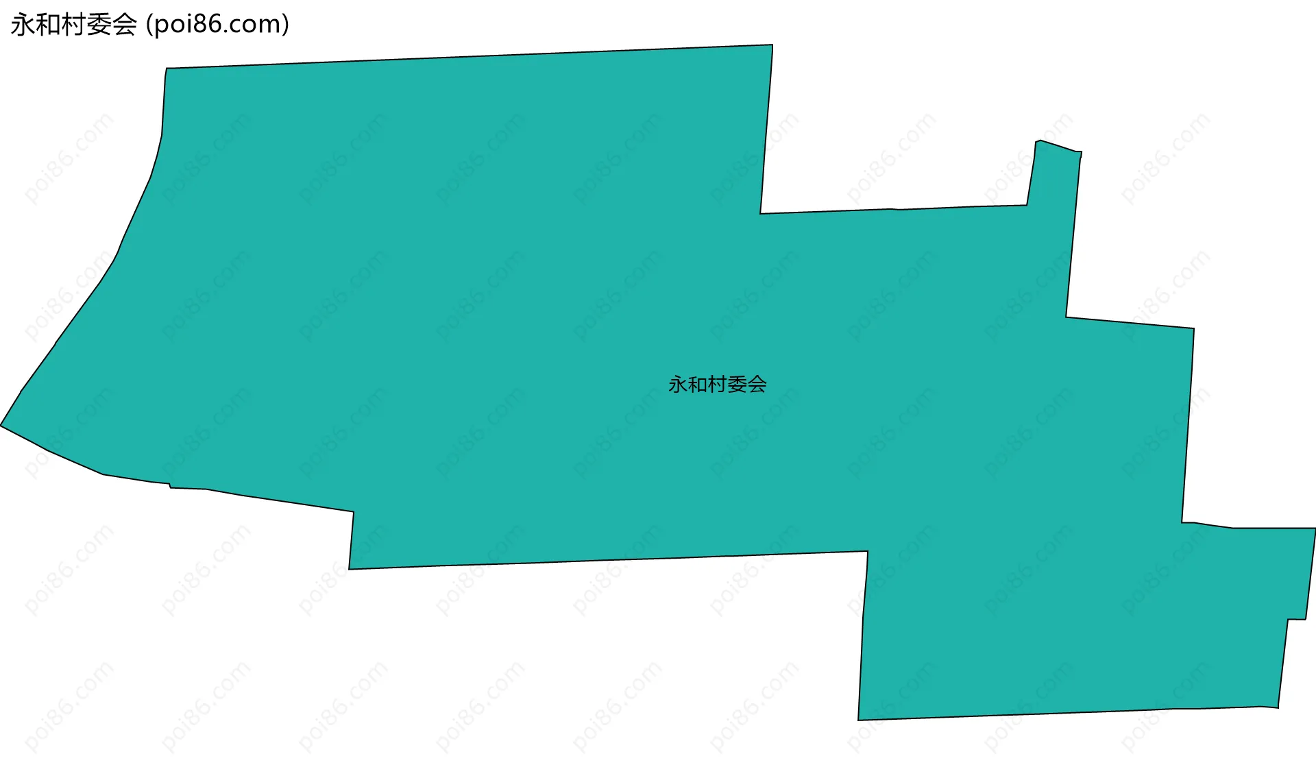 永和村委会边界地图