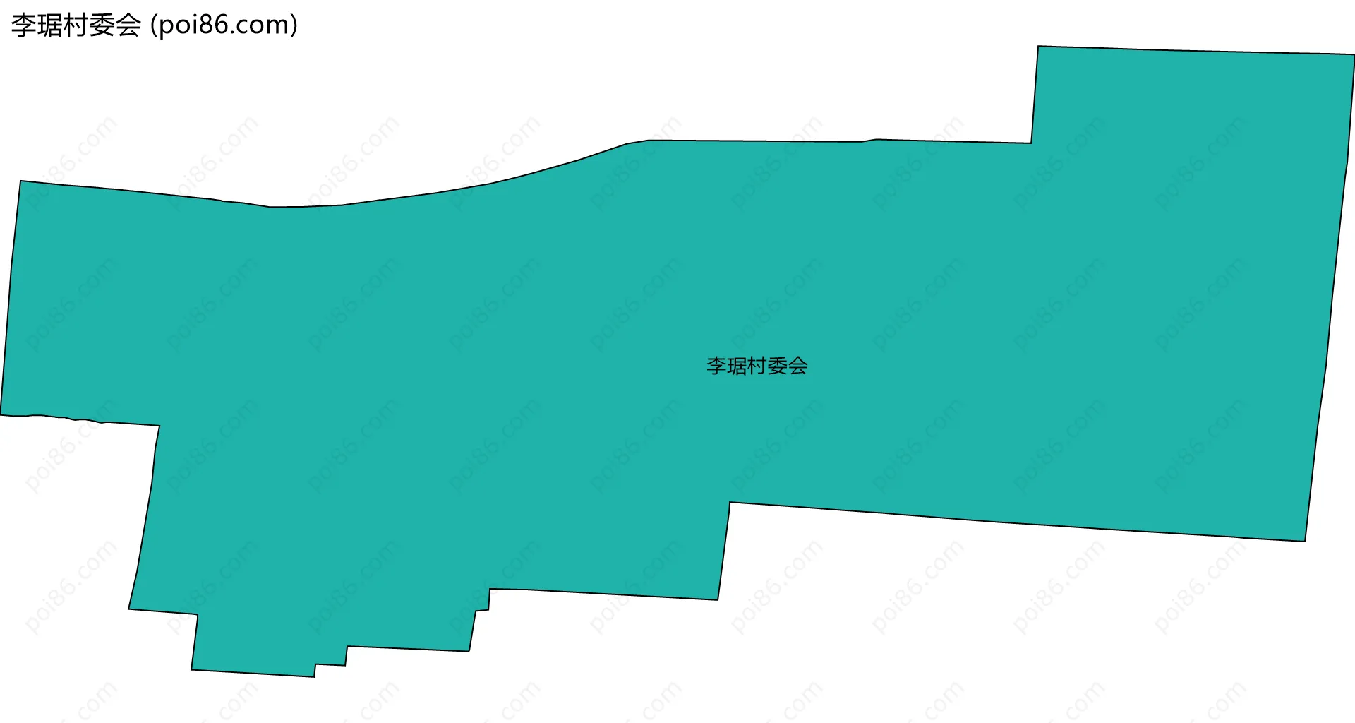 李琚村委会边界地图