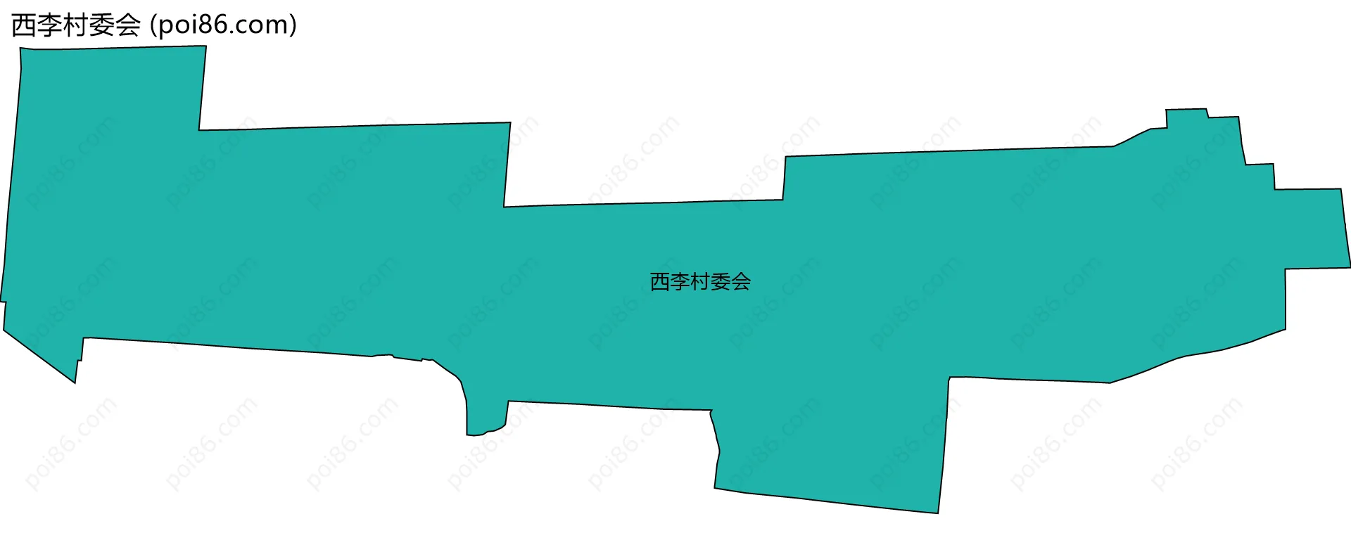 西李村委会边界地图