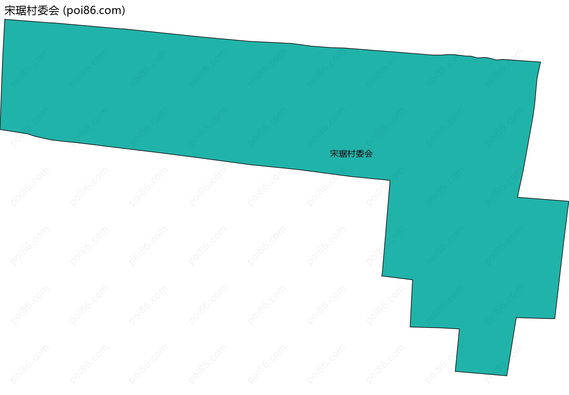 宋琚村委会边界地图