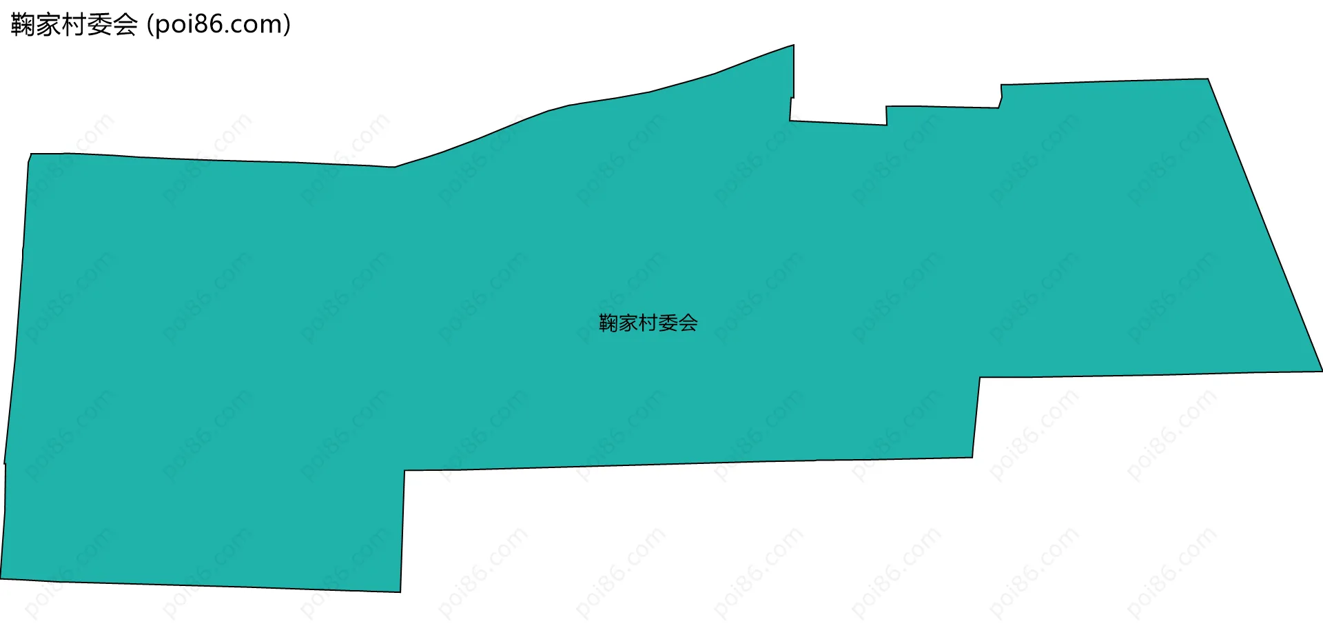 鞠家村委会边界地图