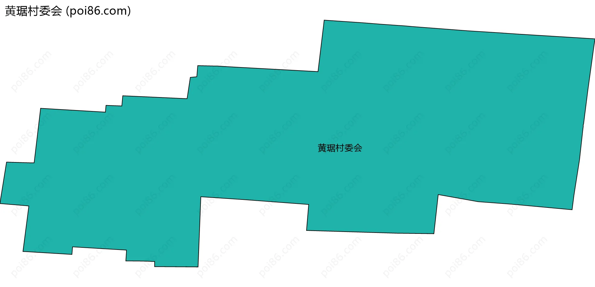 黄琚村委会边界地图