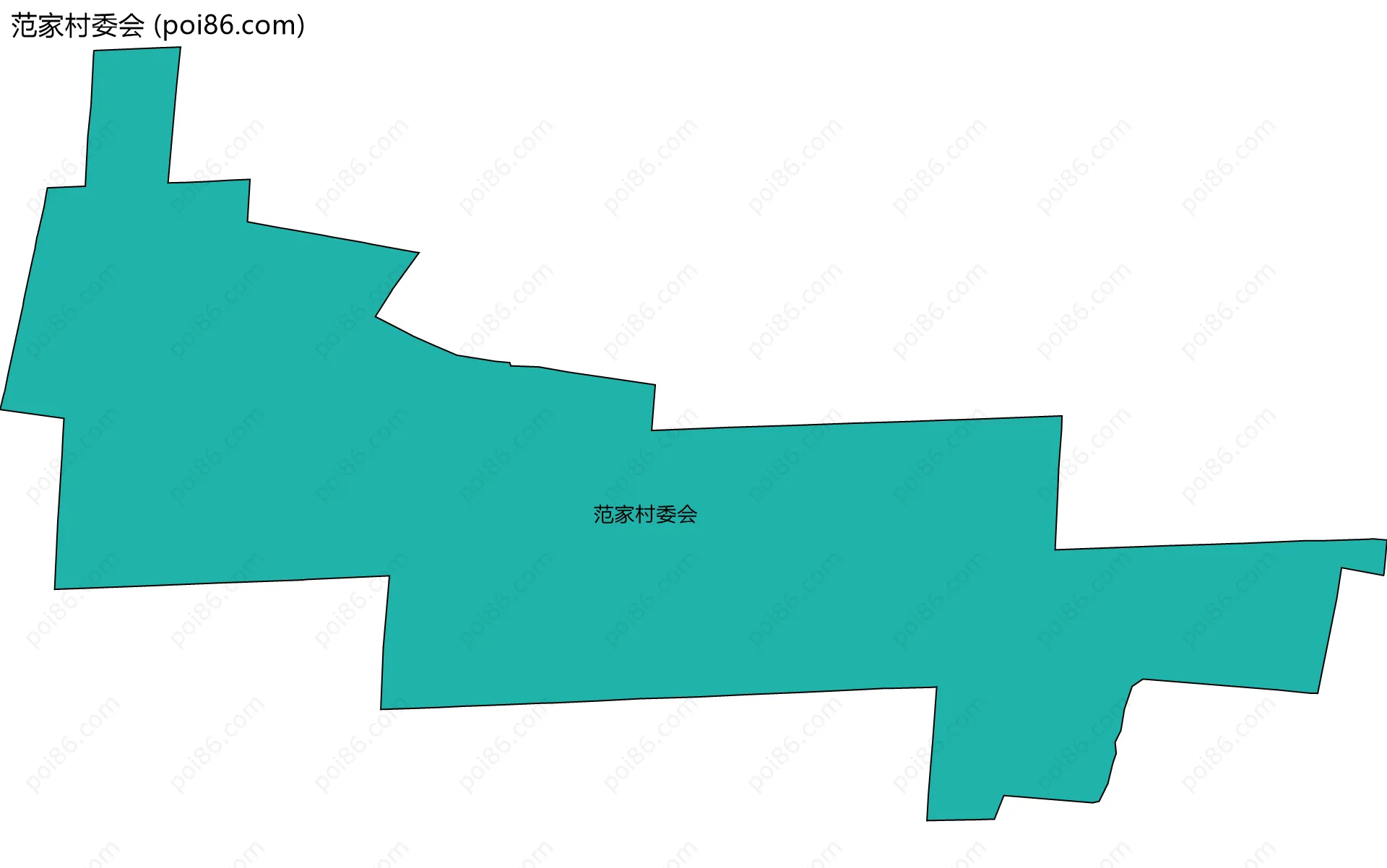 范家村委会边界地图