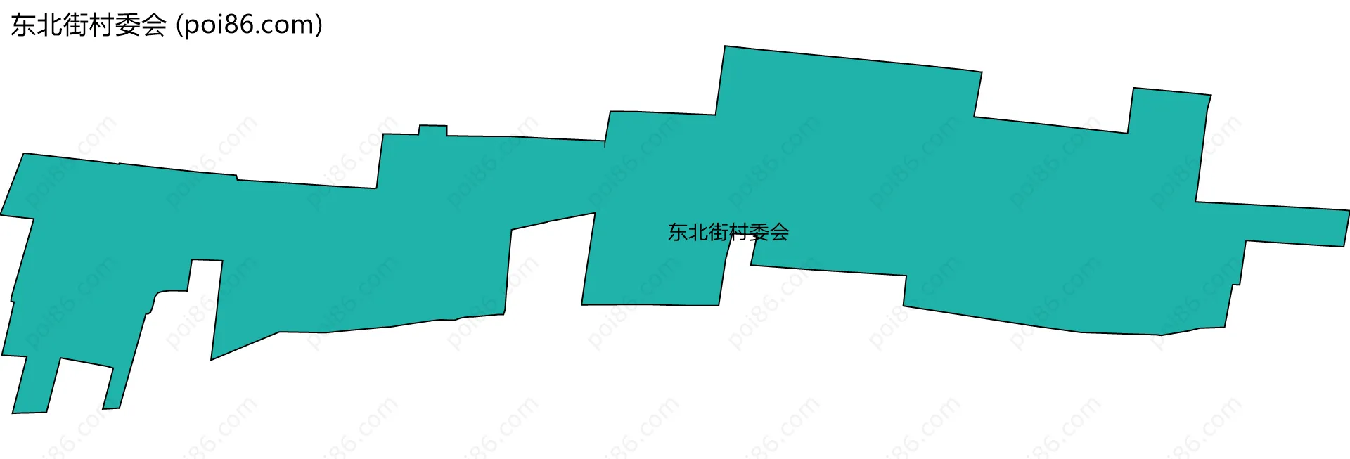 东北街村委会边界地图