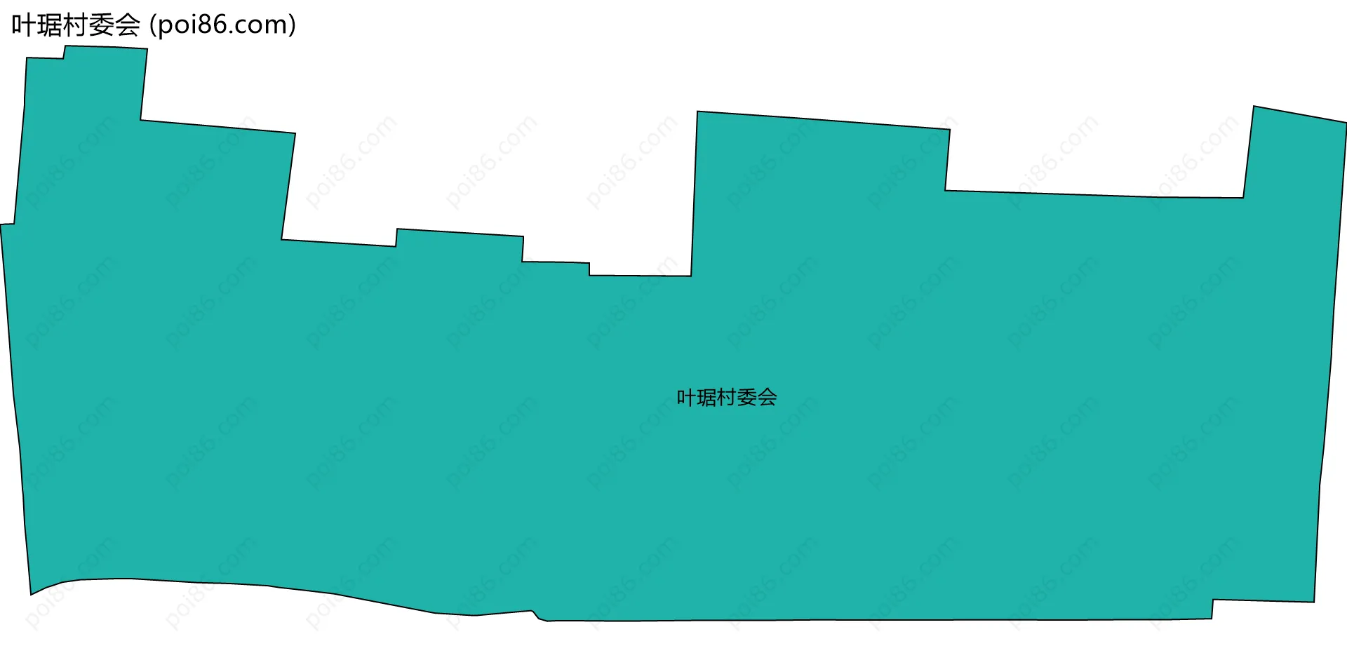 叶琚村委会边界地图