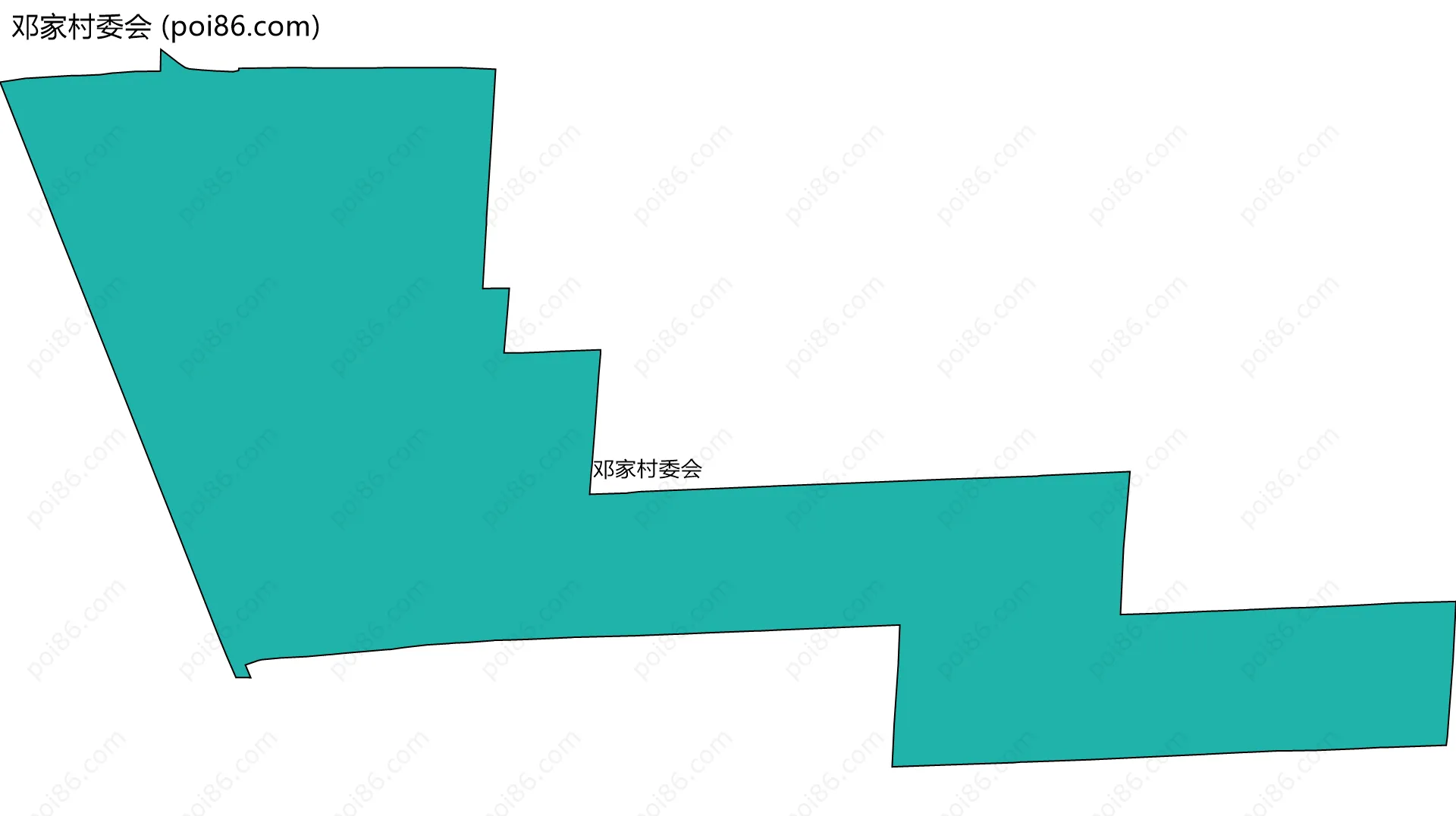 邓家村委会边界地图