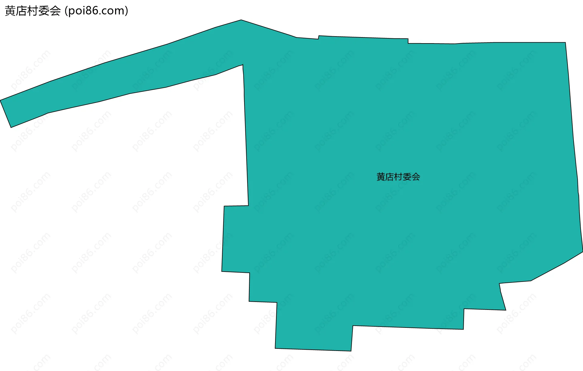 黄店村委会边界地图