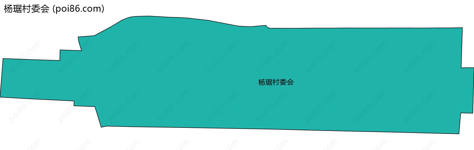 杨琚村委会边界地图