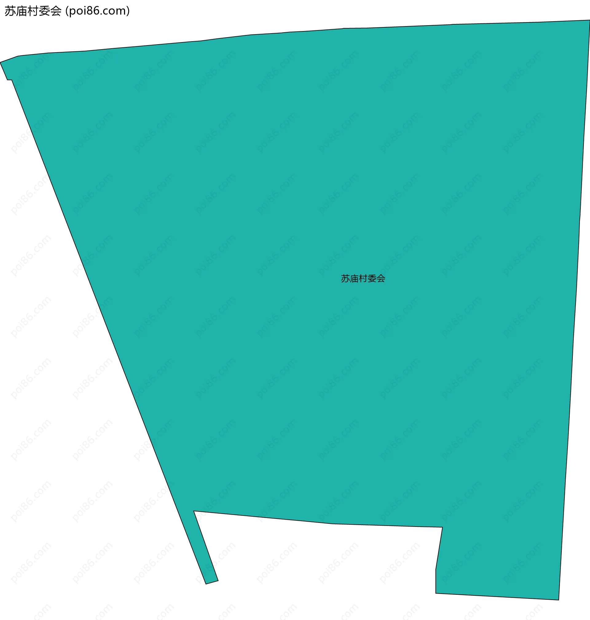 苏庙村委会边界地图