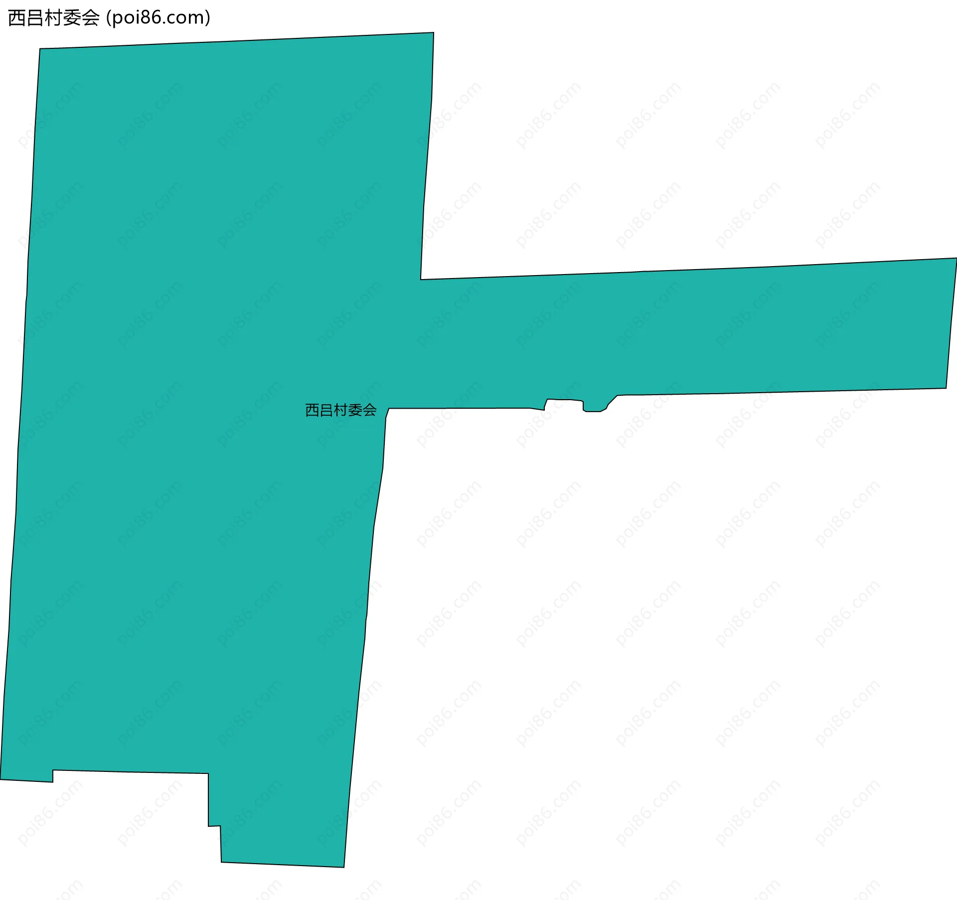 西吕村委会边界地图