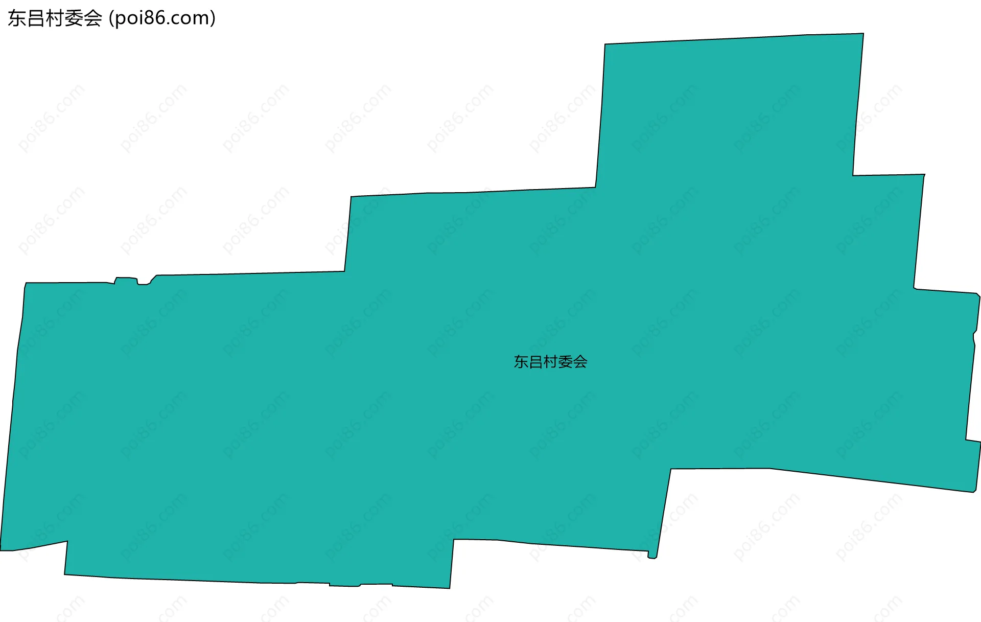东吕村委会边界地图