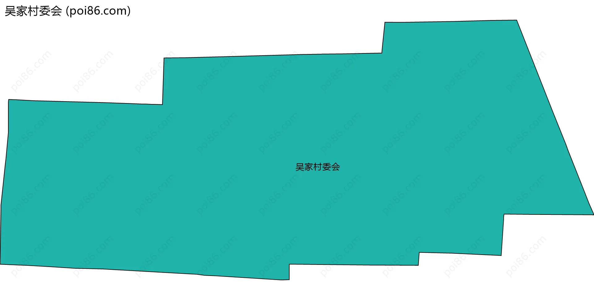 吴家村委会边界地图