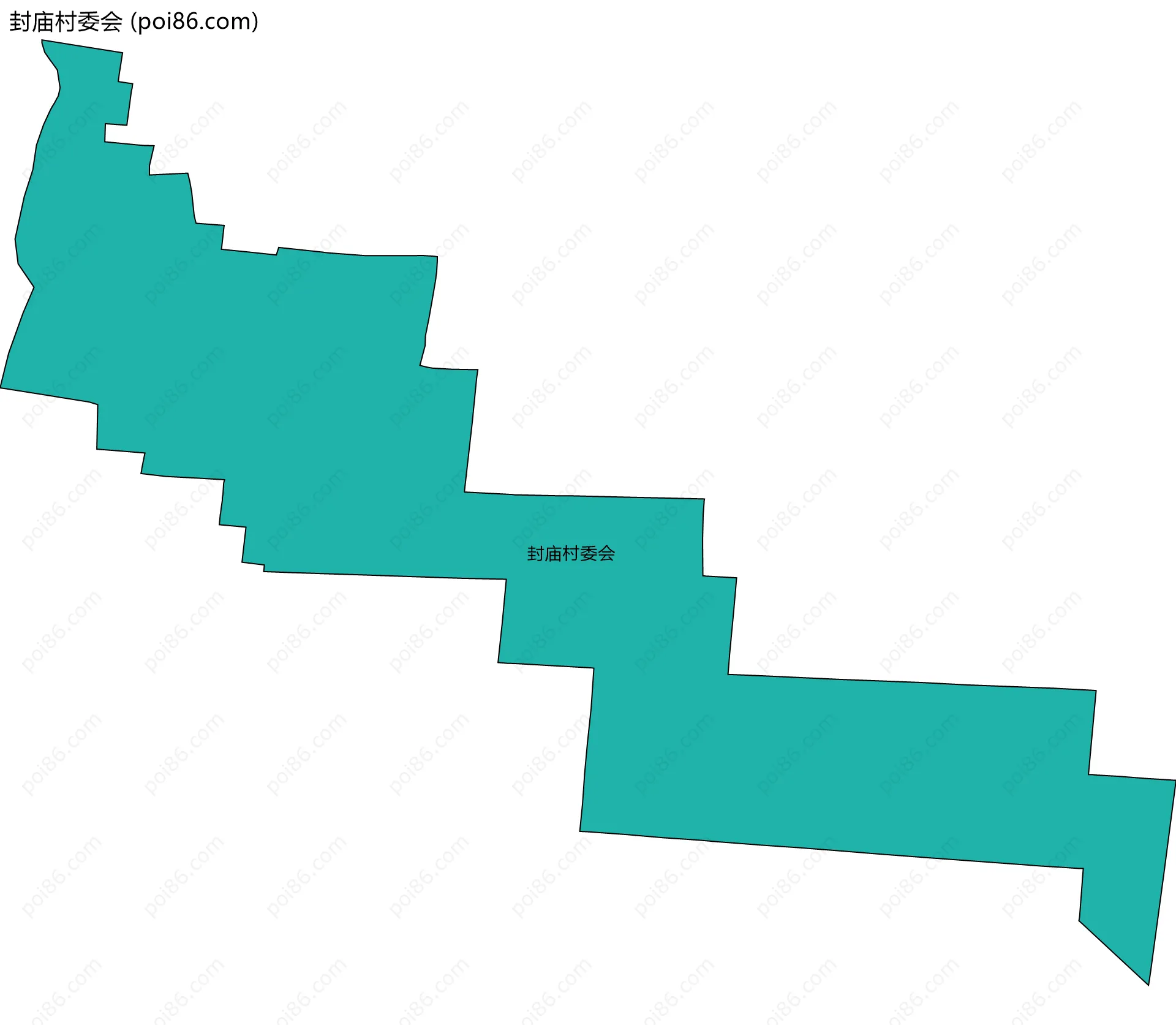 封庙村委会边界地图