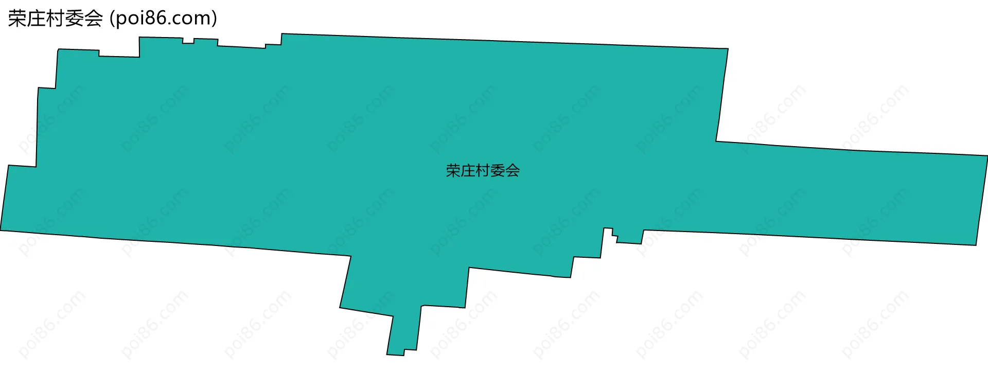 荣庄村委会边界地图